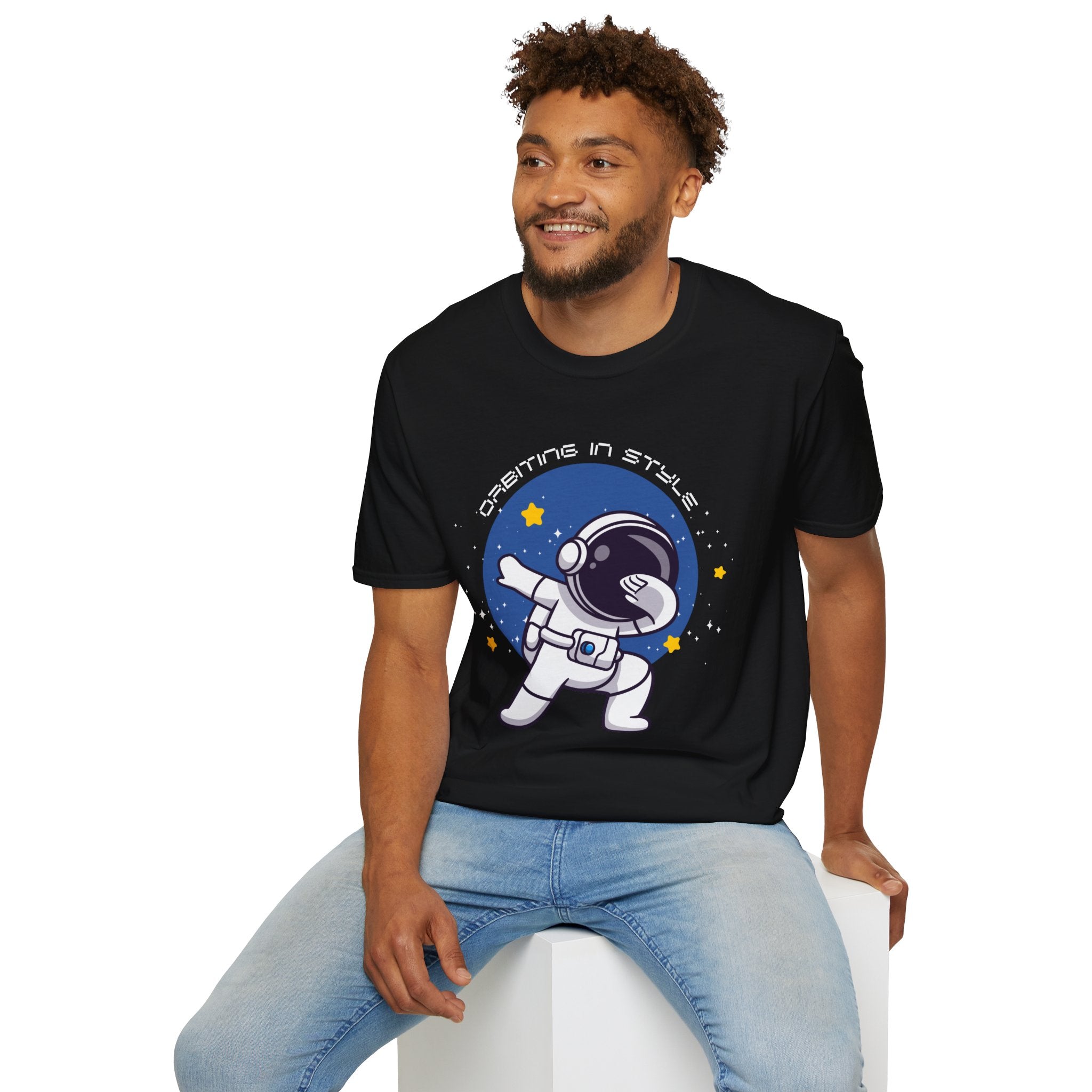Astronaut Graphic Unisex T-Shirt, Cool Space Tee