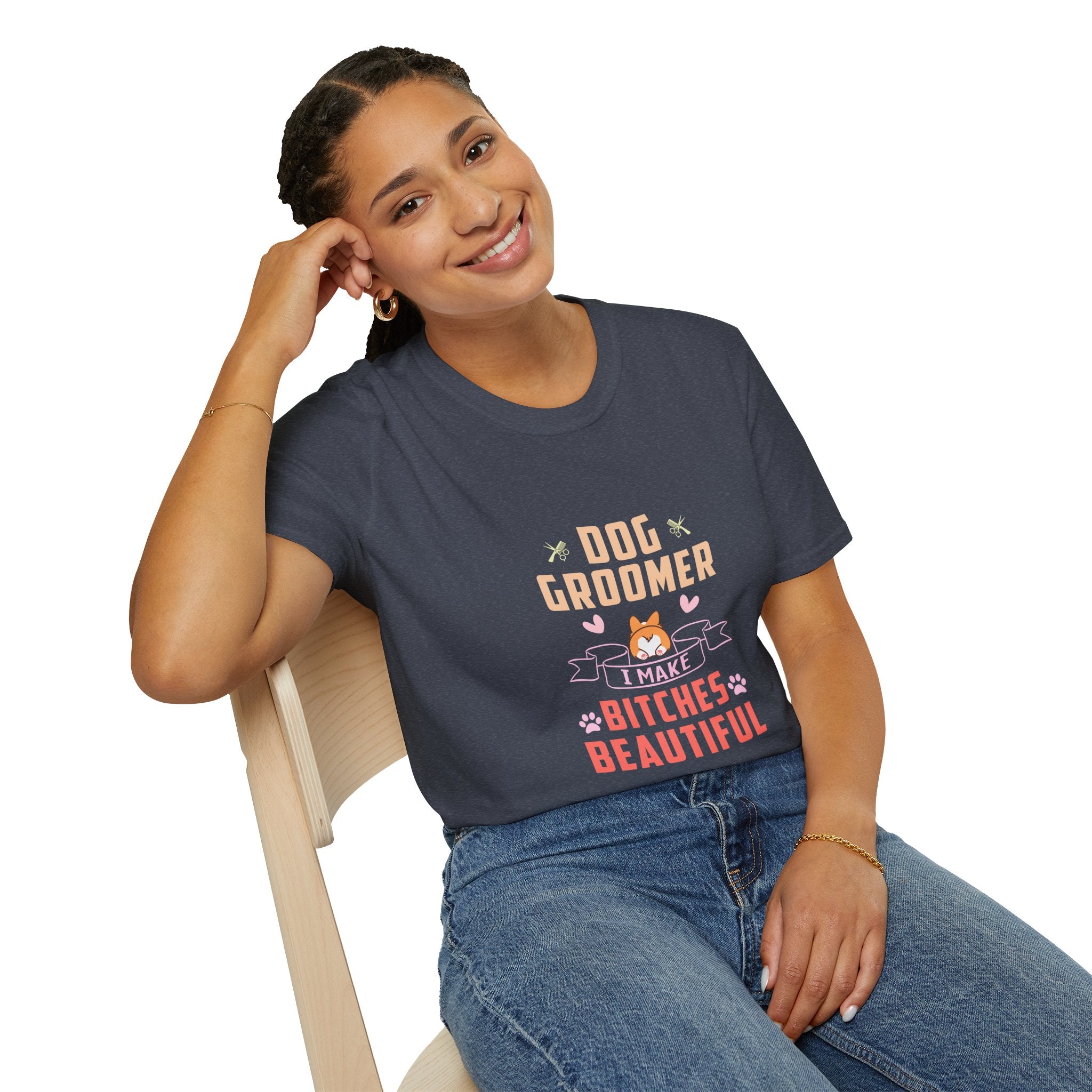 Dog Groomer Unisex T-Shirt, Funny Pet Owner Gift, Cute Animal Lover Tee, Dog Lover Apparel, Groomer Appreciation Gift