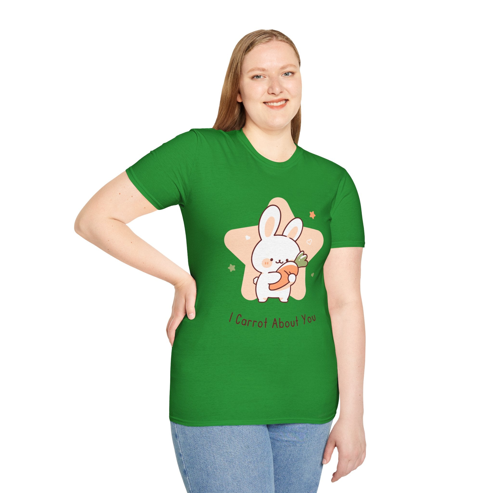 Cute Rabbit Graphic Tee, I Carrot About You Shirt