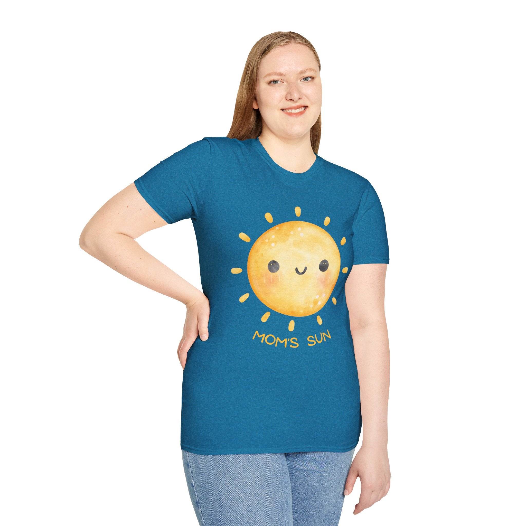 Cute 'Mom's Sun' Unisex Softstyle T-Shirt