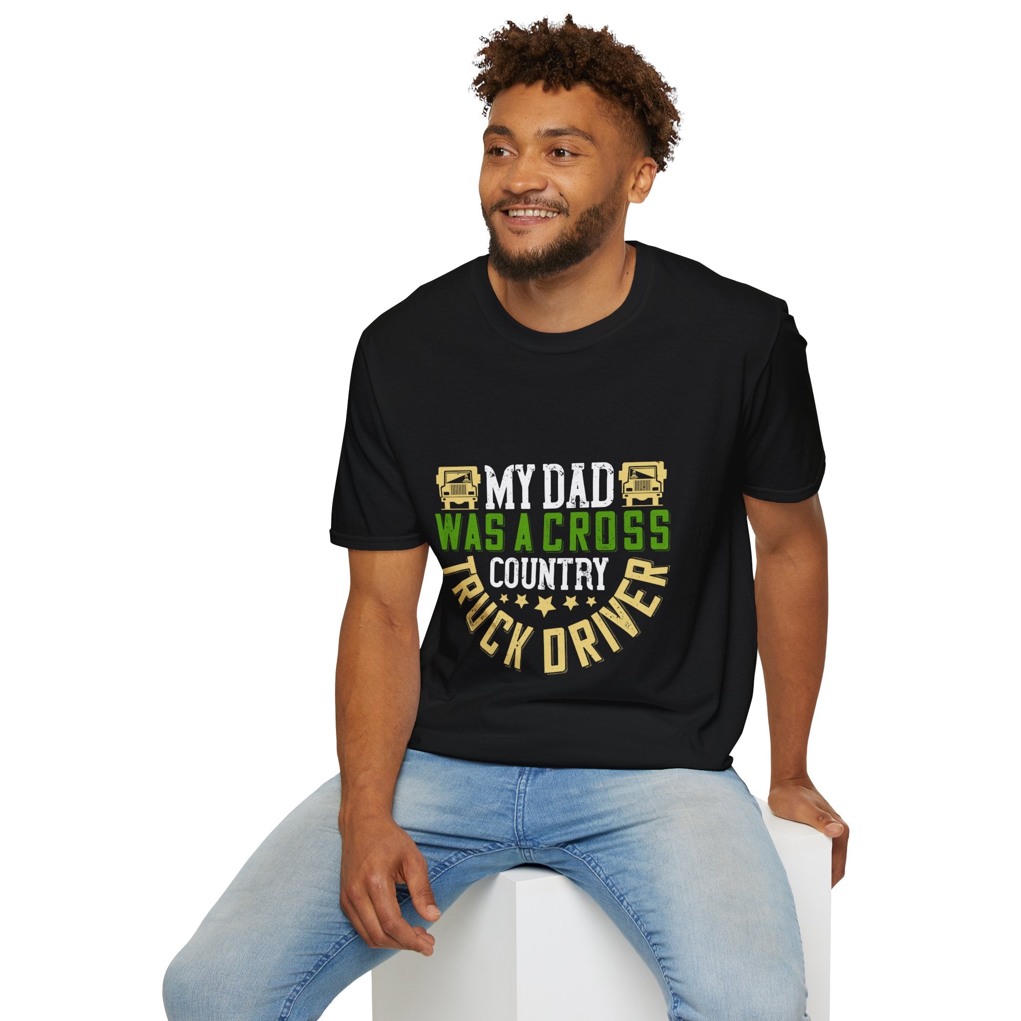Proud Truck Driver T-Shirt, Father's Day Gift, Dad Appreciation, Cross Country Driving, Unisex Softstyle Tee
