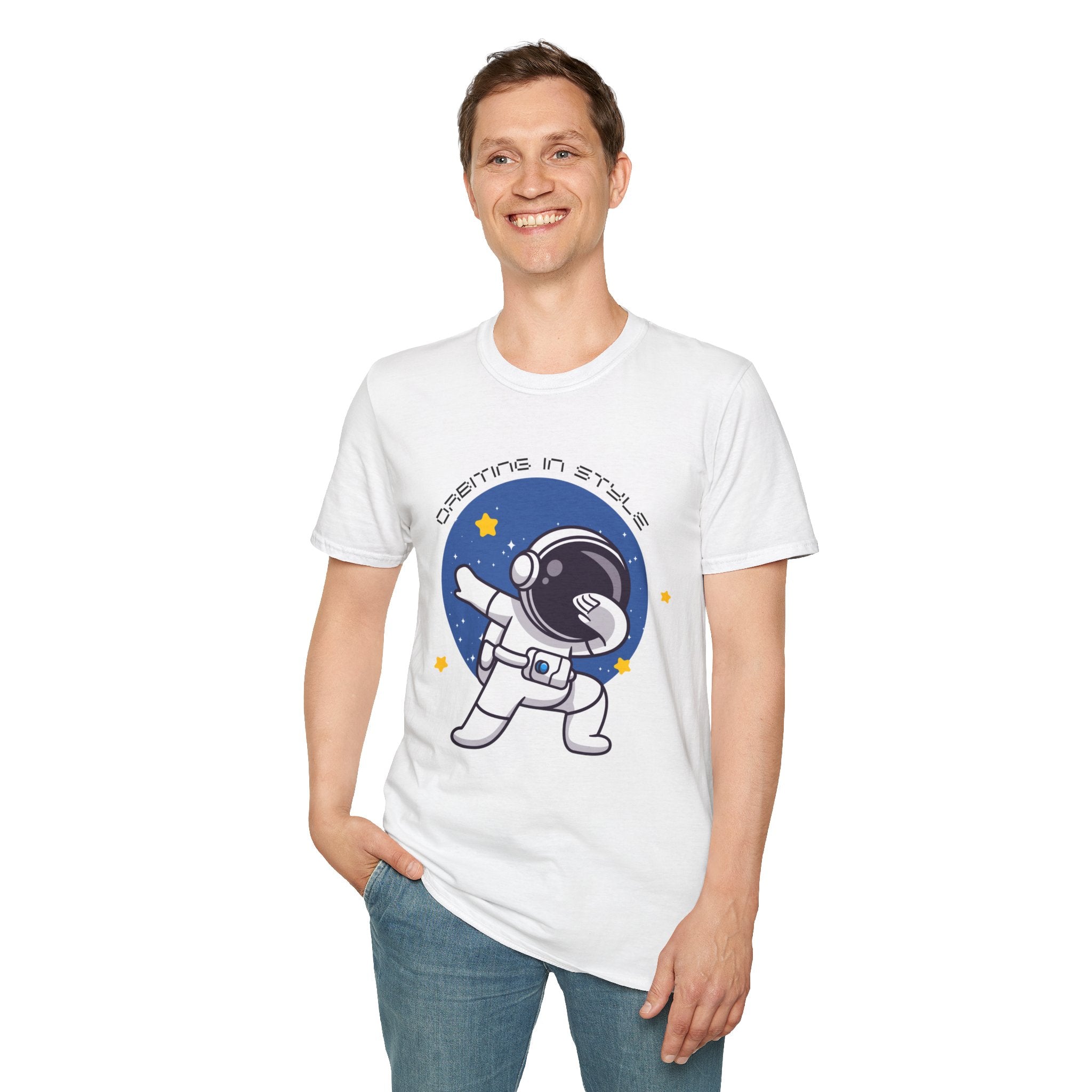 Astronaut Graphic Unisex T-Shirt, Cool Space Tee