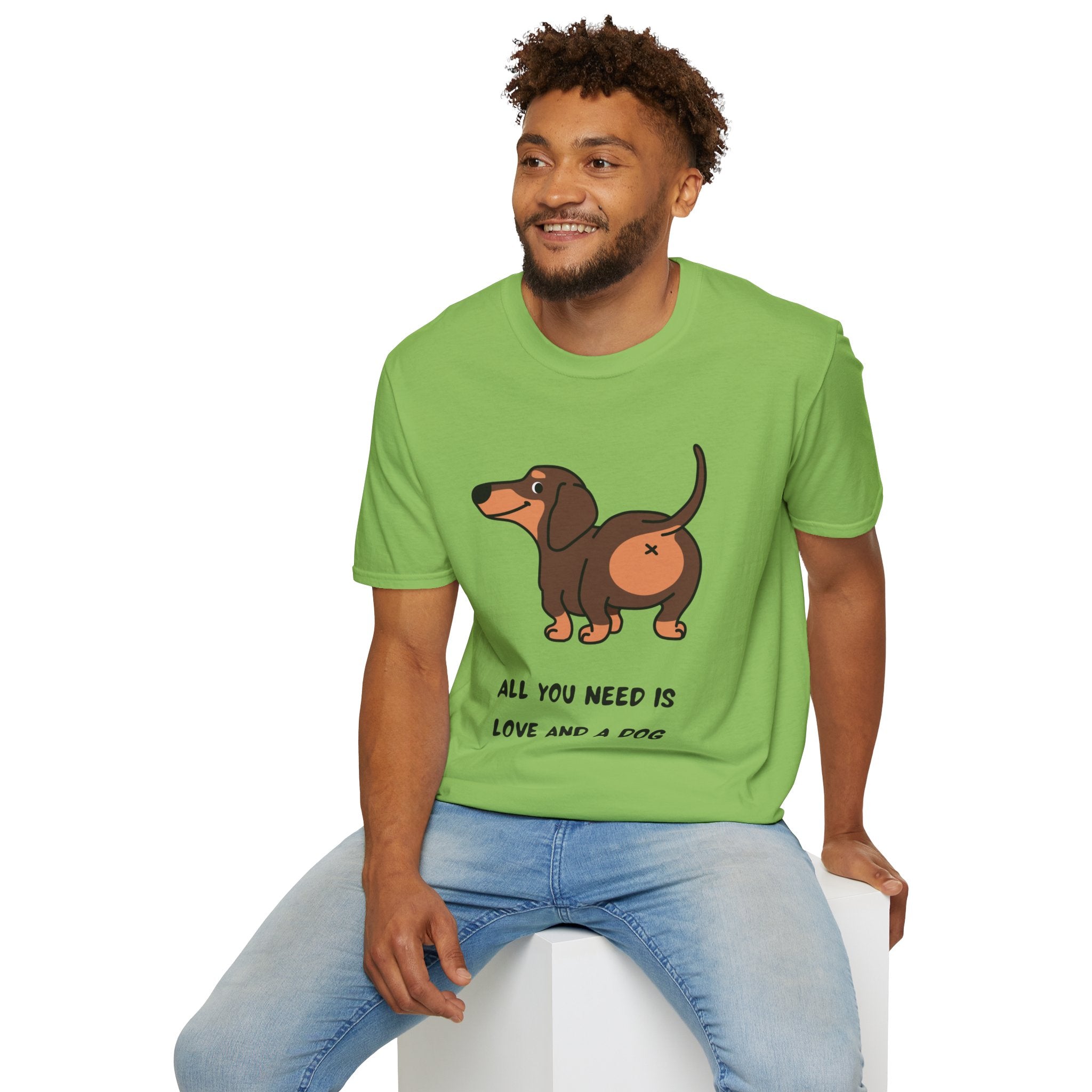 All You Need Is Love and a Dog T-Shirt - Cute Pet Lover Tee