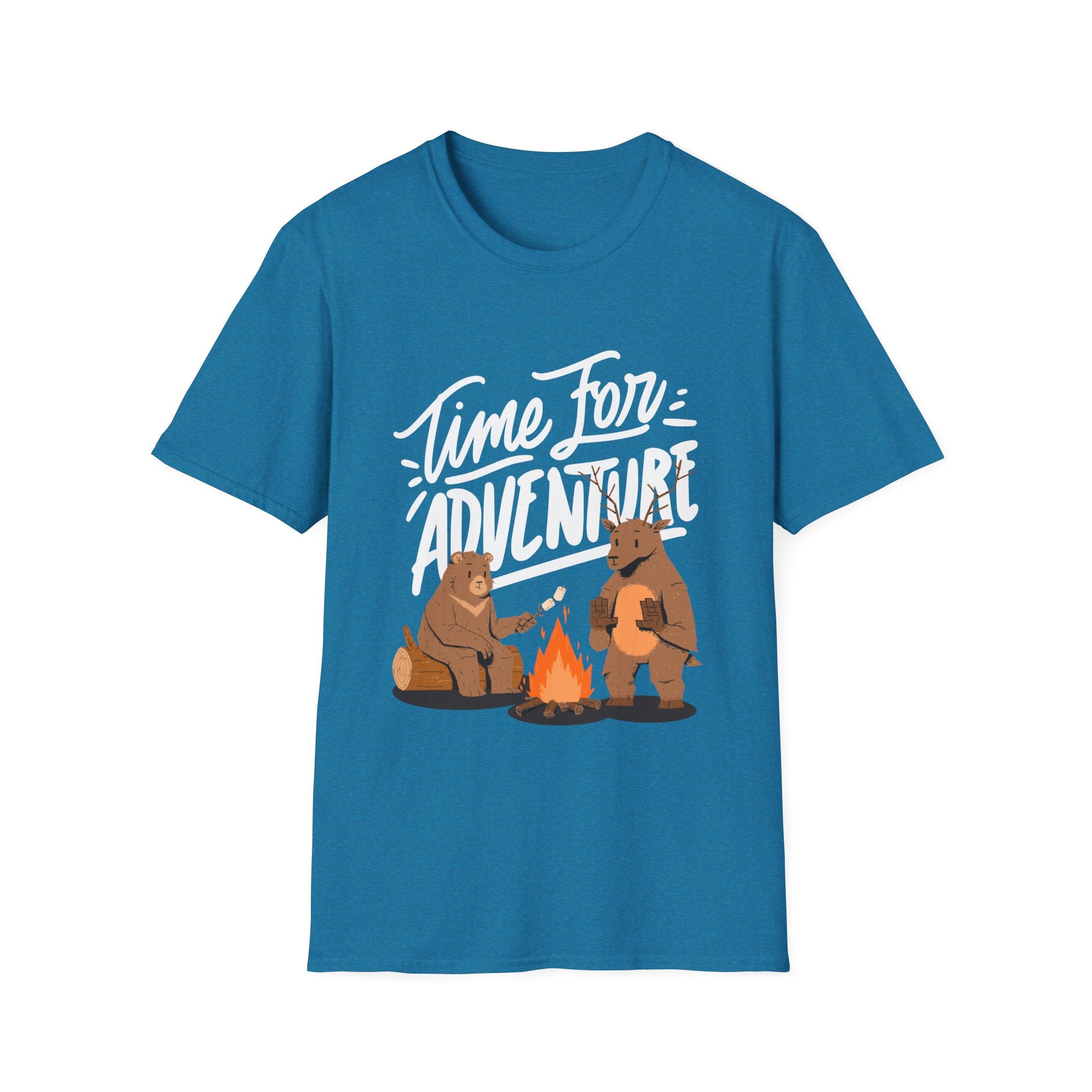 Adventure Bears Unisex Softstyle T-Shirt, Camping Shirt