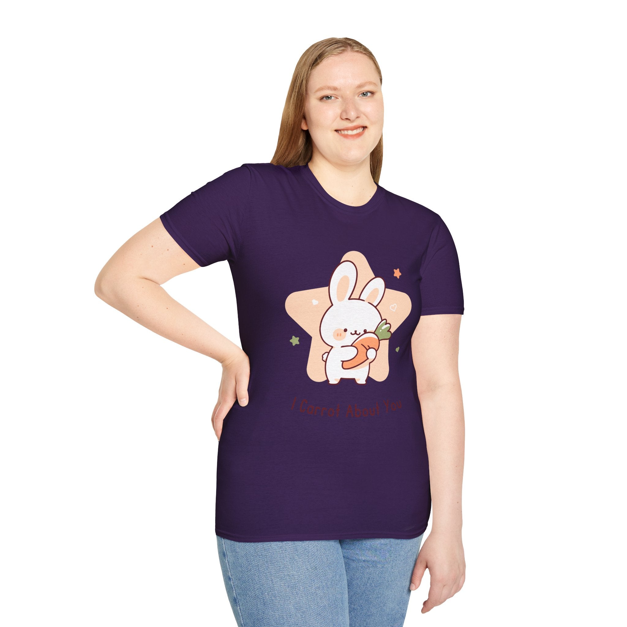 Cute Rabbit Graphic Tee, I Carrot About You Shirt