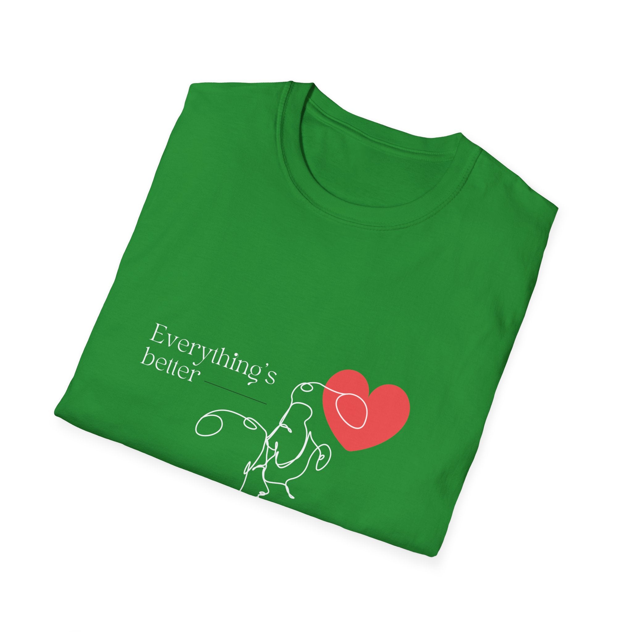 Cute Love Illustration T-Shirt, Funny Couple Shirt, Gift for Her, Romantic