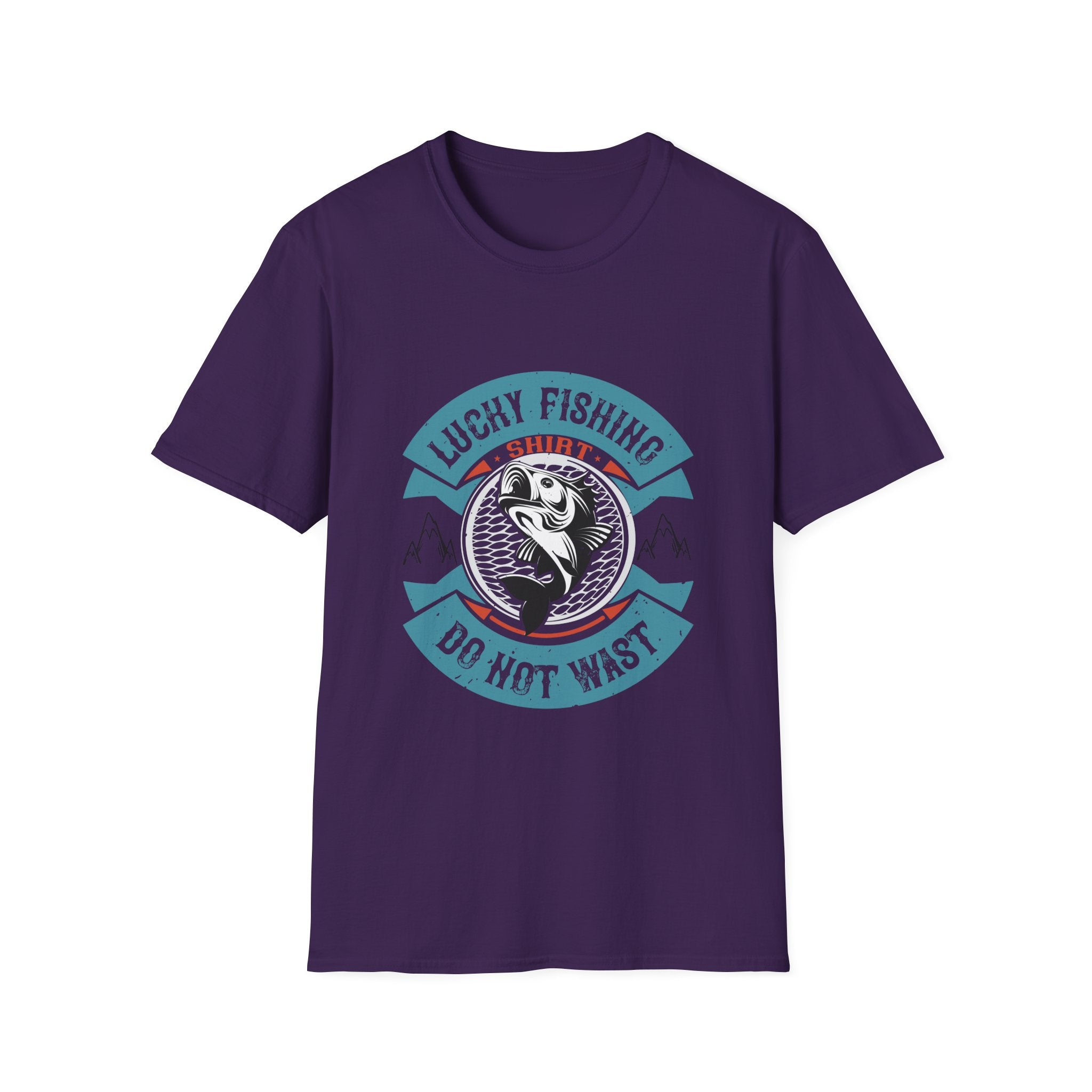 Lucky Fishing Graphic Tee, Unisex Fishing T-Shirt