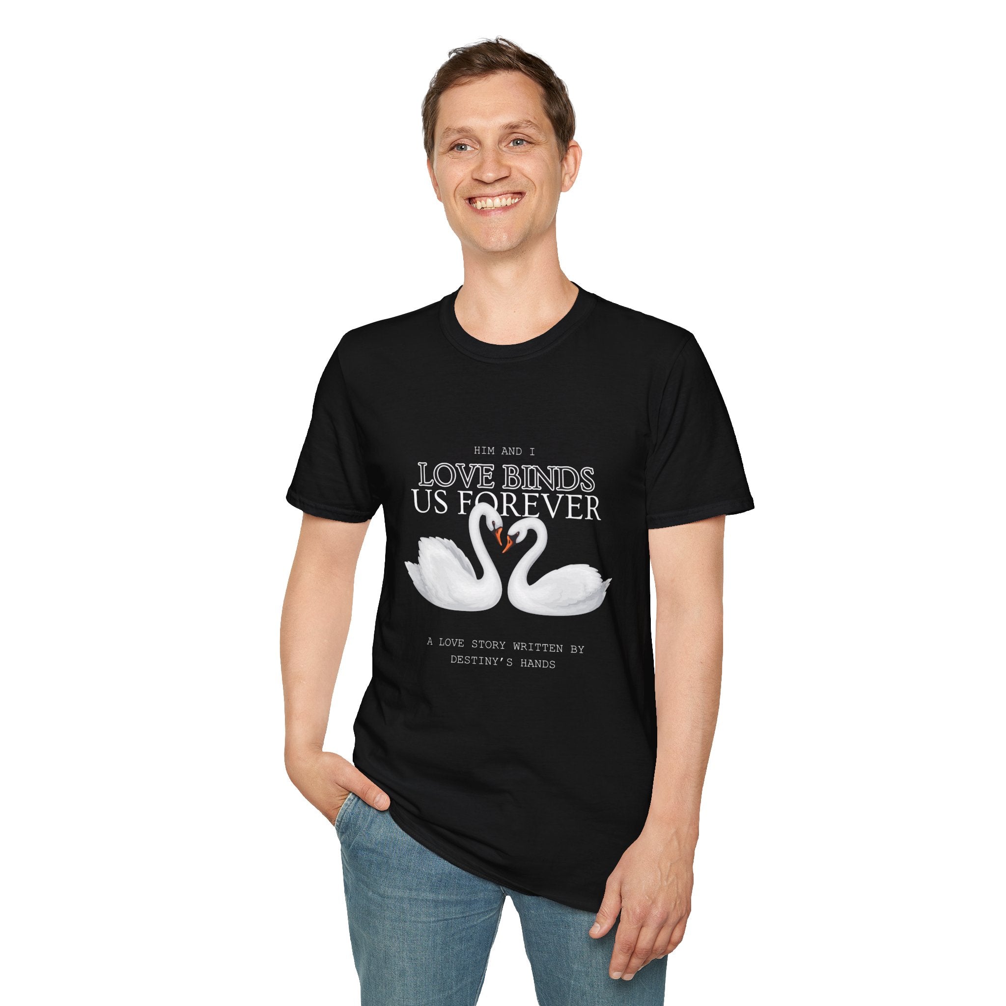 Romantic Swan Love T-Shirt | Perfect Gift for Couples