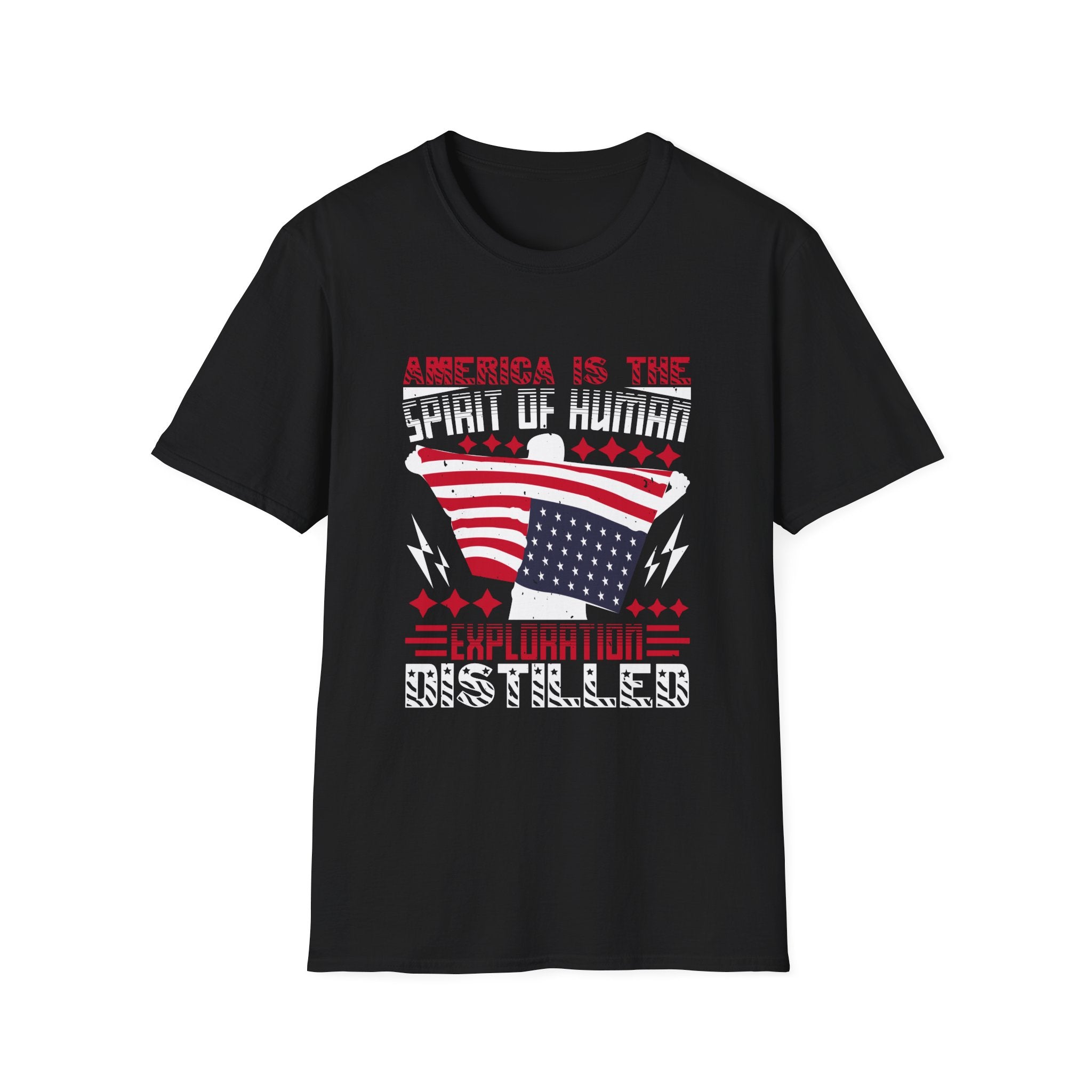 Vintage American Spirit T-Shirt, Unisex Graphic Tee, Patriotic Apparel, Gift for Explorers, Independence Day Shirt