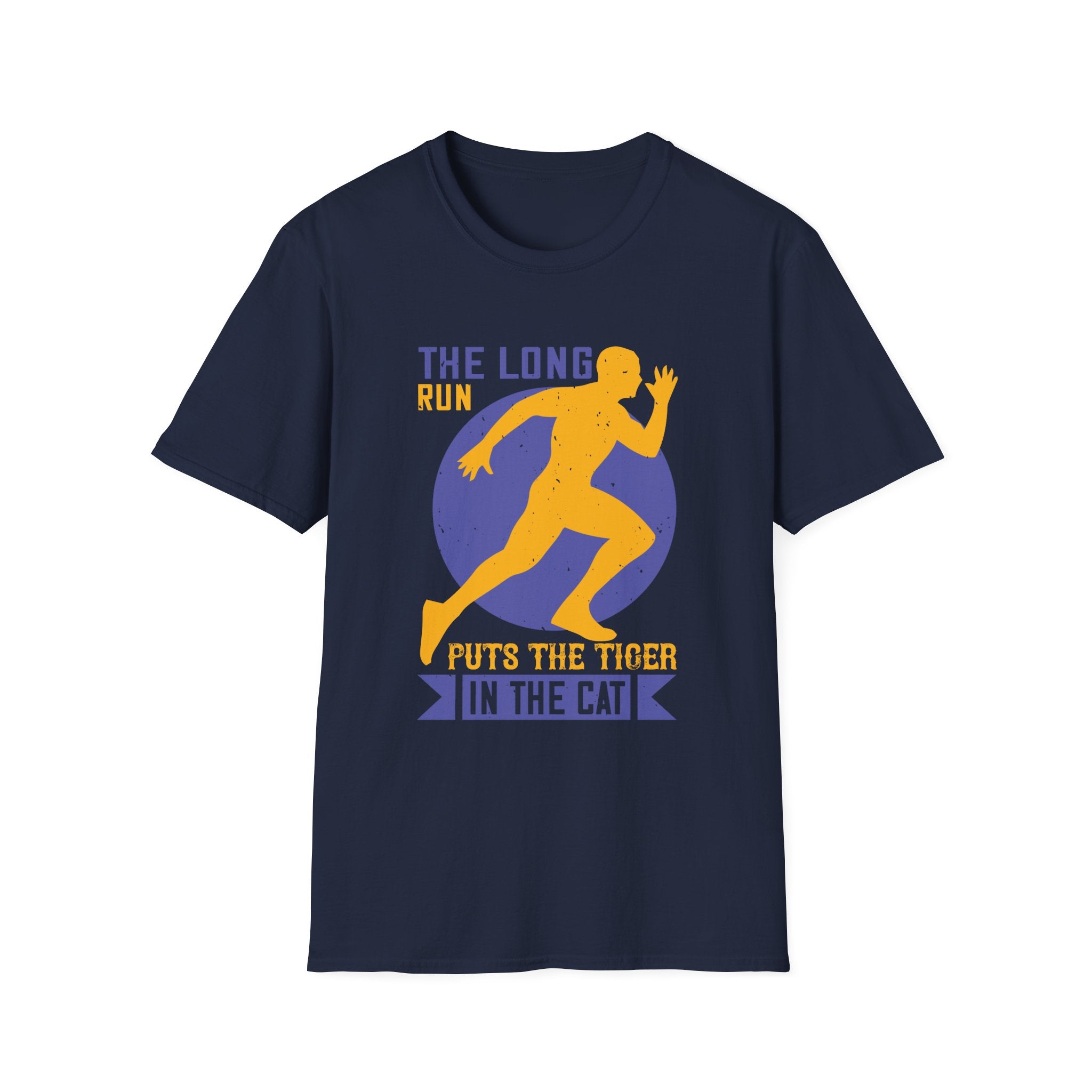 Run Tiger Unisex Softstyle T-Shirt, Motivational Tee, Fitness Apparel