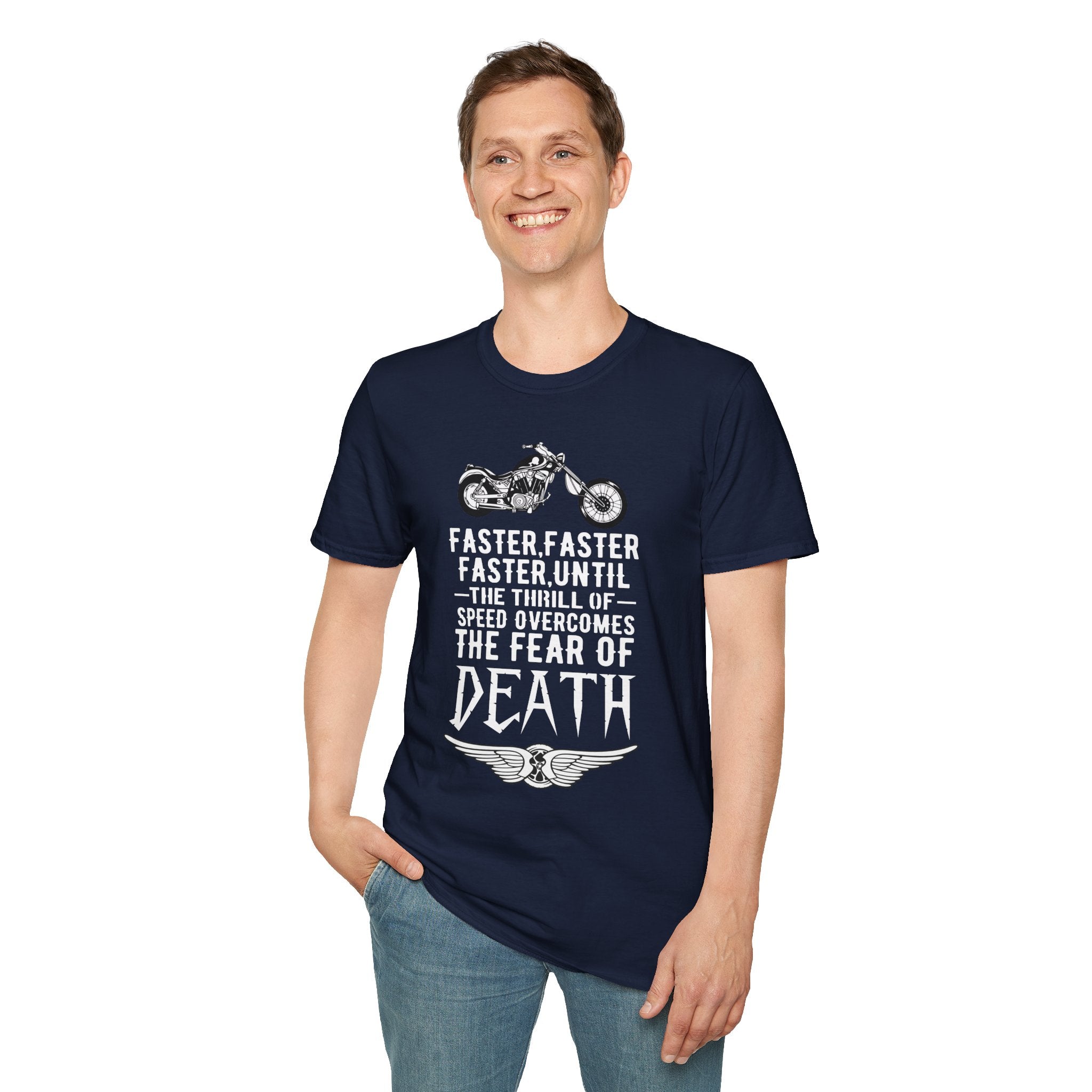 Motorcycle Enthusiast Unisex T-Shirt - Fearless Biker Tee, Gift for Riders, Road Trip Apparel, Freedom Shirt, Adventure Clothing