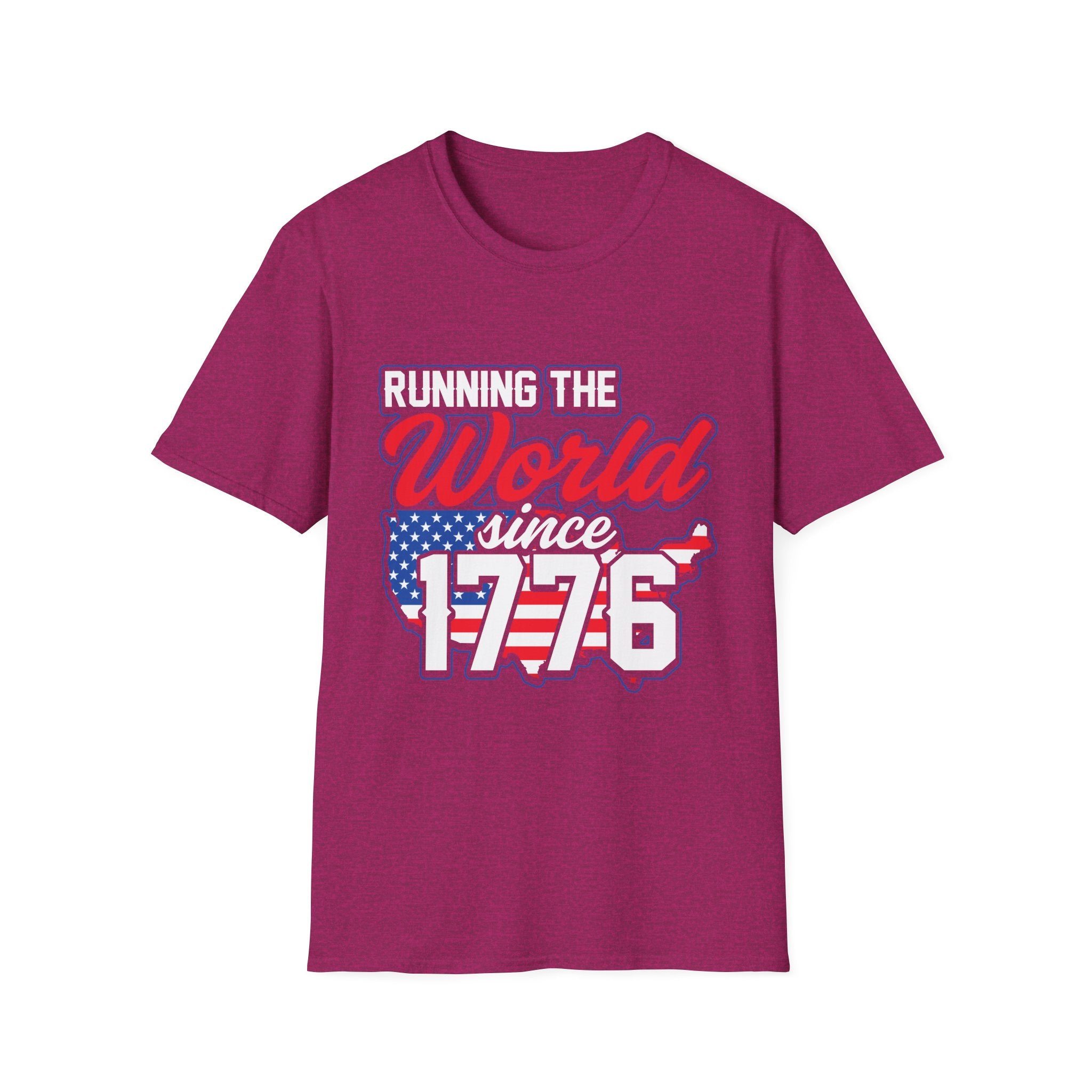 Patriotic Running T-Shirt: Celebrate Freedom, 4th of July, Sports Events, Unisex Tee, Gift for Fitness Lovers, Casual Wear