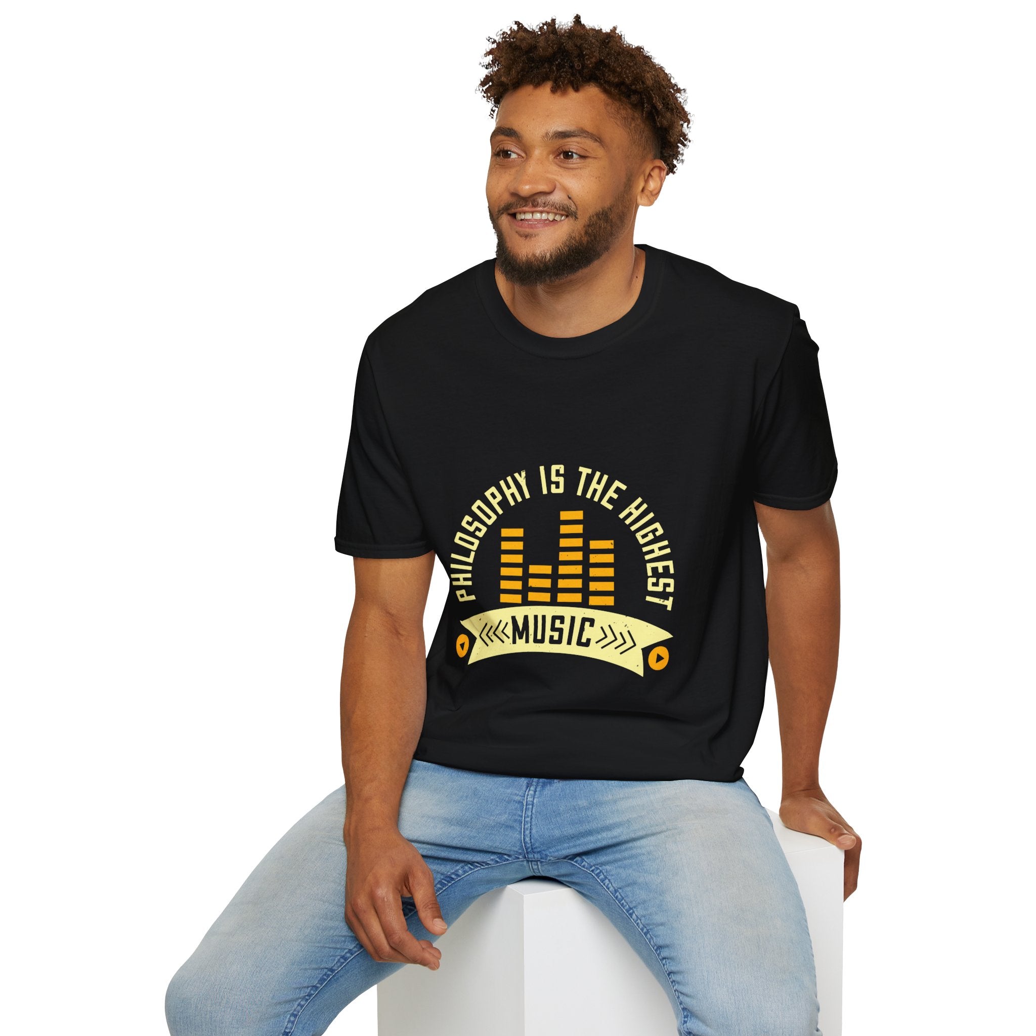 Musical Philosophy T-Shirt - Unisex Softstyle Tee, Gift for Music Lovers