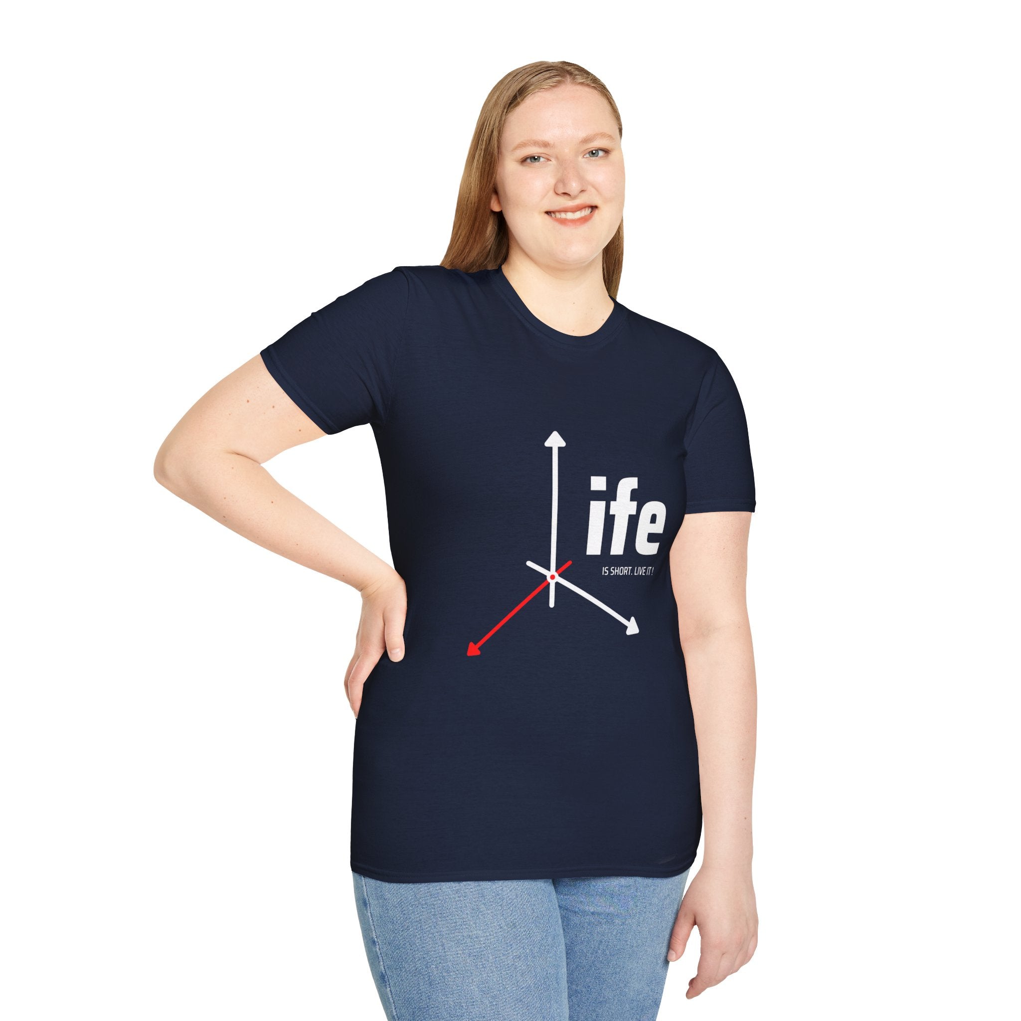 Life Direction Unisex T-Shirt, Motivational Tee, Casual Wear, Gift for Friends, Inspirational Life quote, Everyday Style