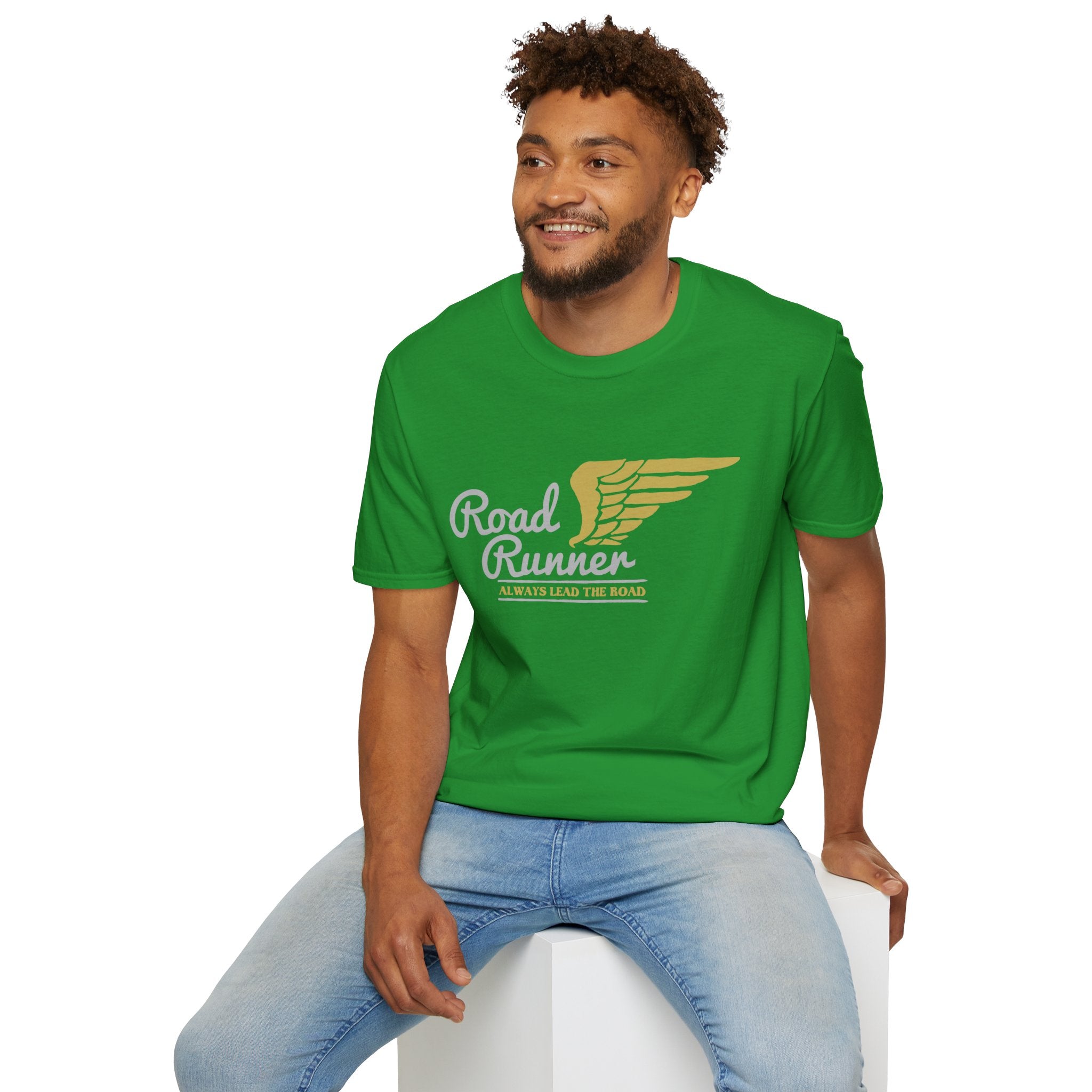 Road Runner Unisex Softstyle T-Shirt | Perfect Gift for Runners, Sports Lovers, Fitness Enthusiasts, Casual Wear, Marathon Events