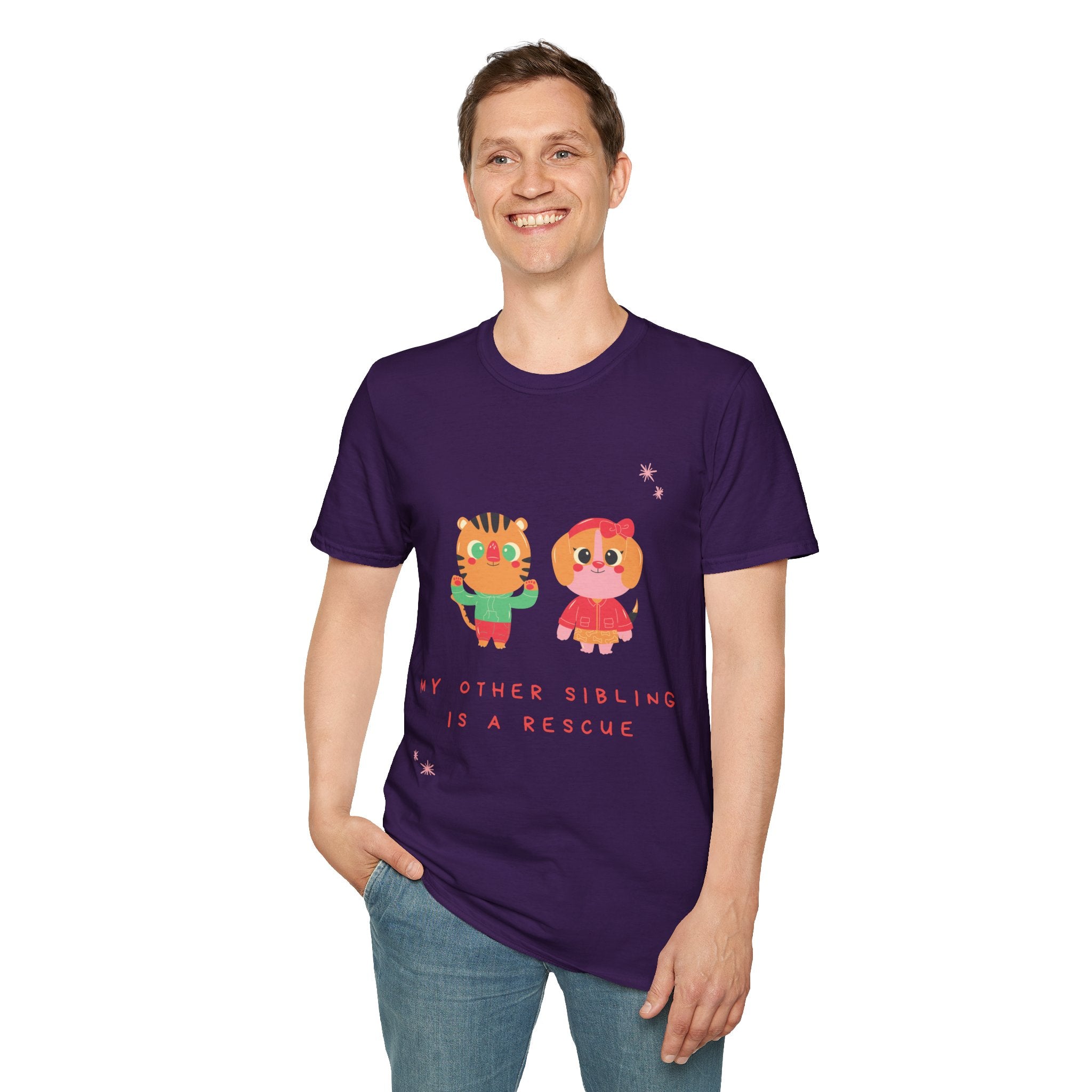 Cute Sibling Rescue T-Shirt, Animal Lovers Gift, Adoption Awareness Tee