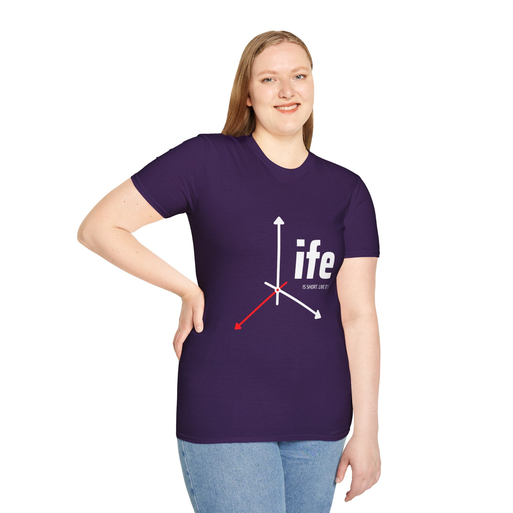 Life Direction Unisex T-Shirt, Motivational Tee, Casual Wear, Gift for Friends, Inspirational Life quote, Everyday Style