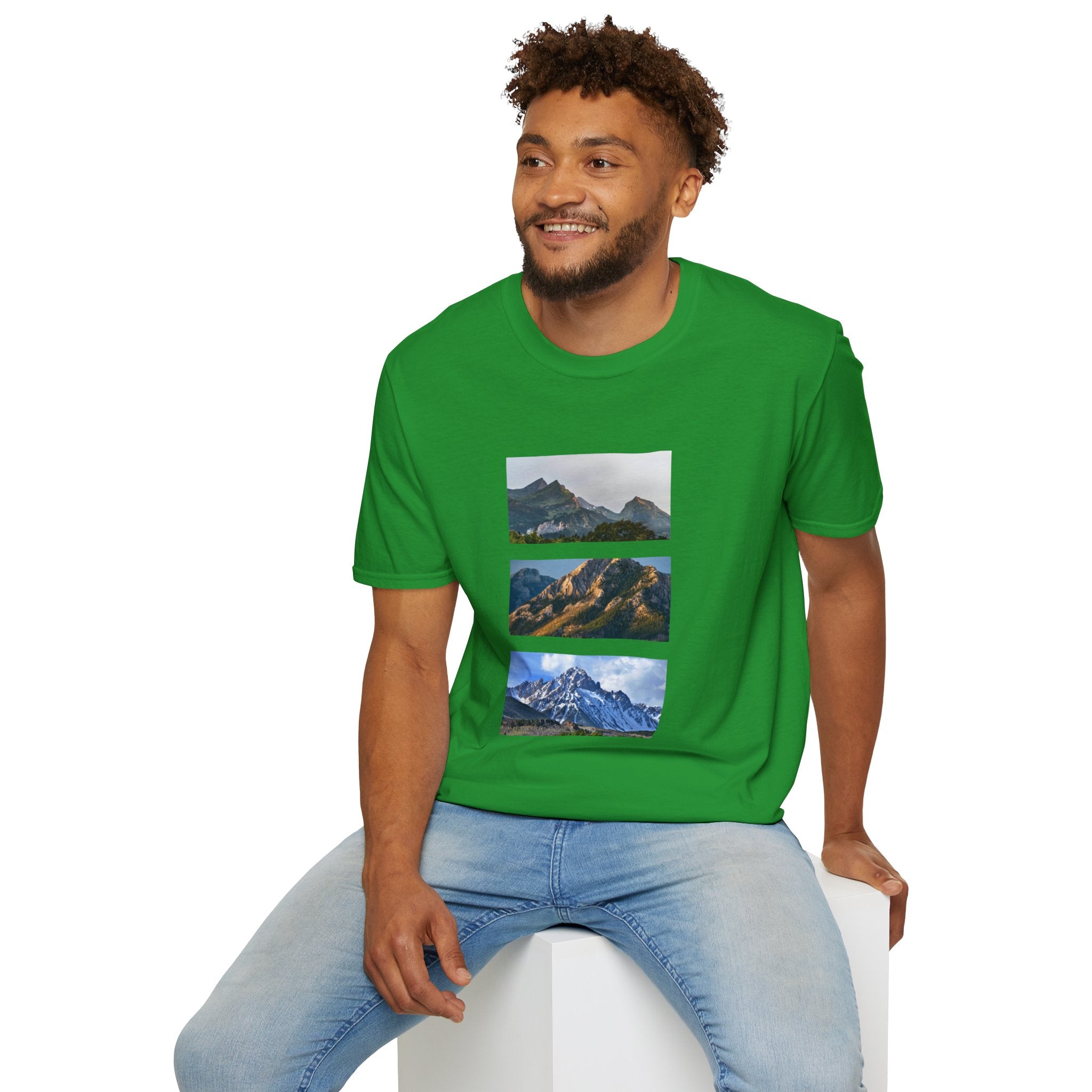Mountain Photography Unisex Softstyle T-Shirt - Nature Lover Gift
