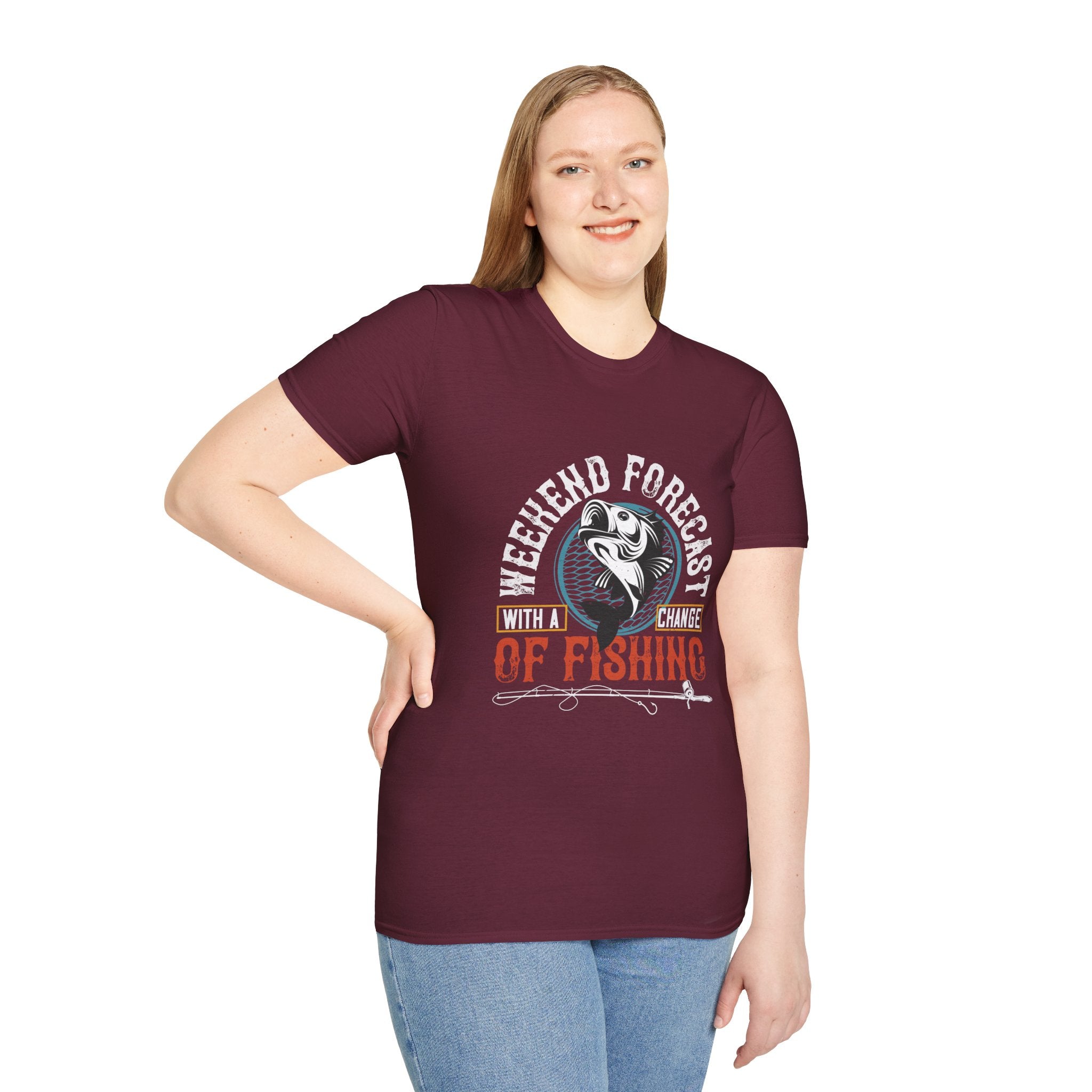 Weekend Fishing Forecast Unisex T-Shirt, Fishing Shirt