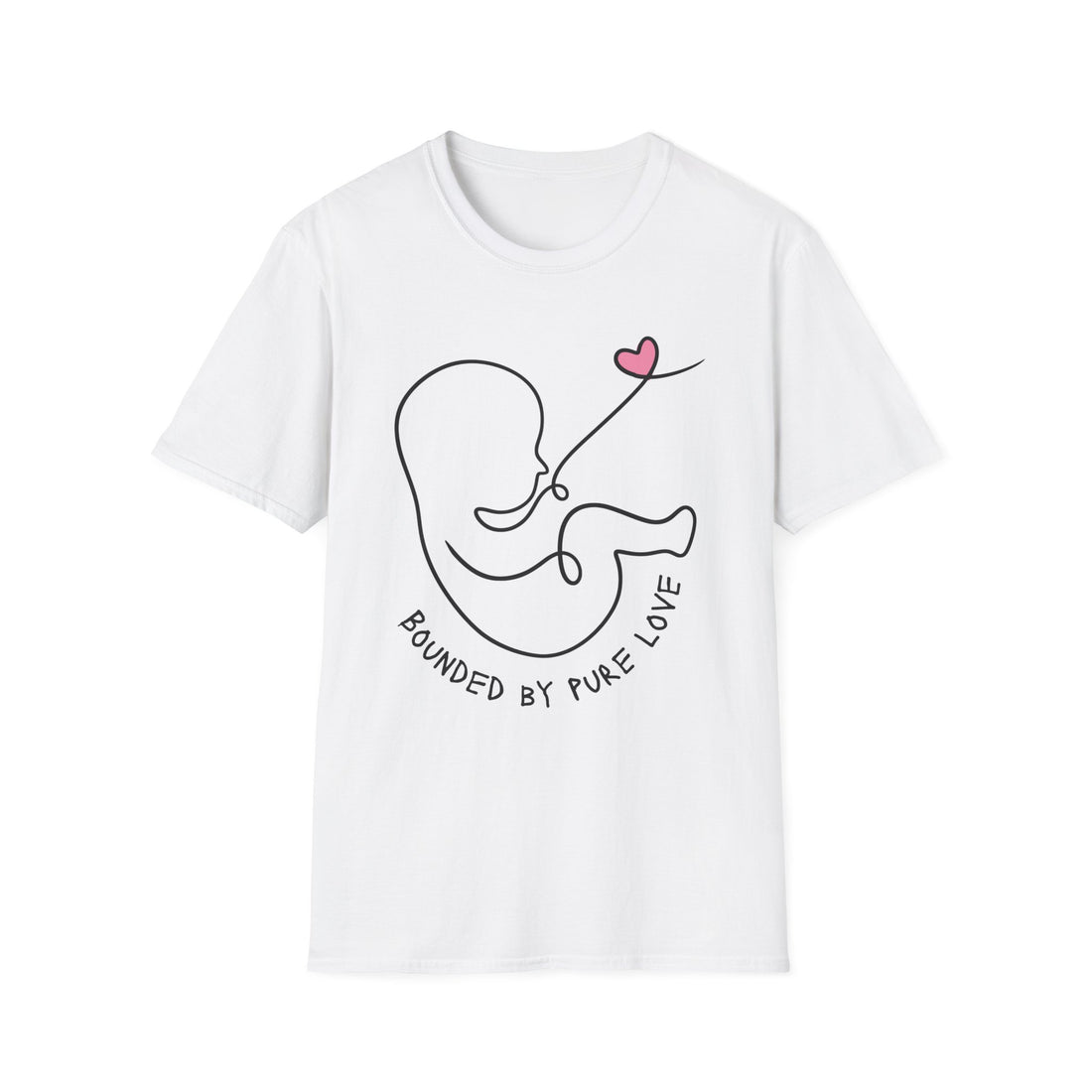 Bounded by Pure Love Unisex T-Shirt, Cute Tee, Expecting