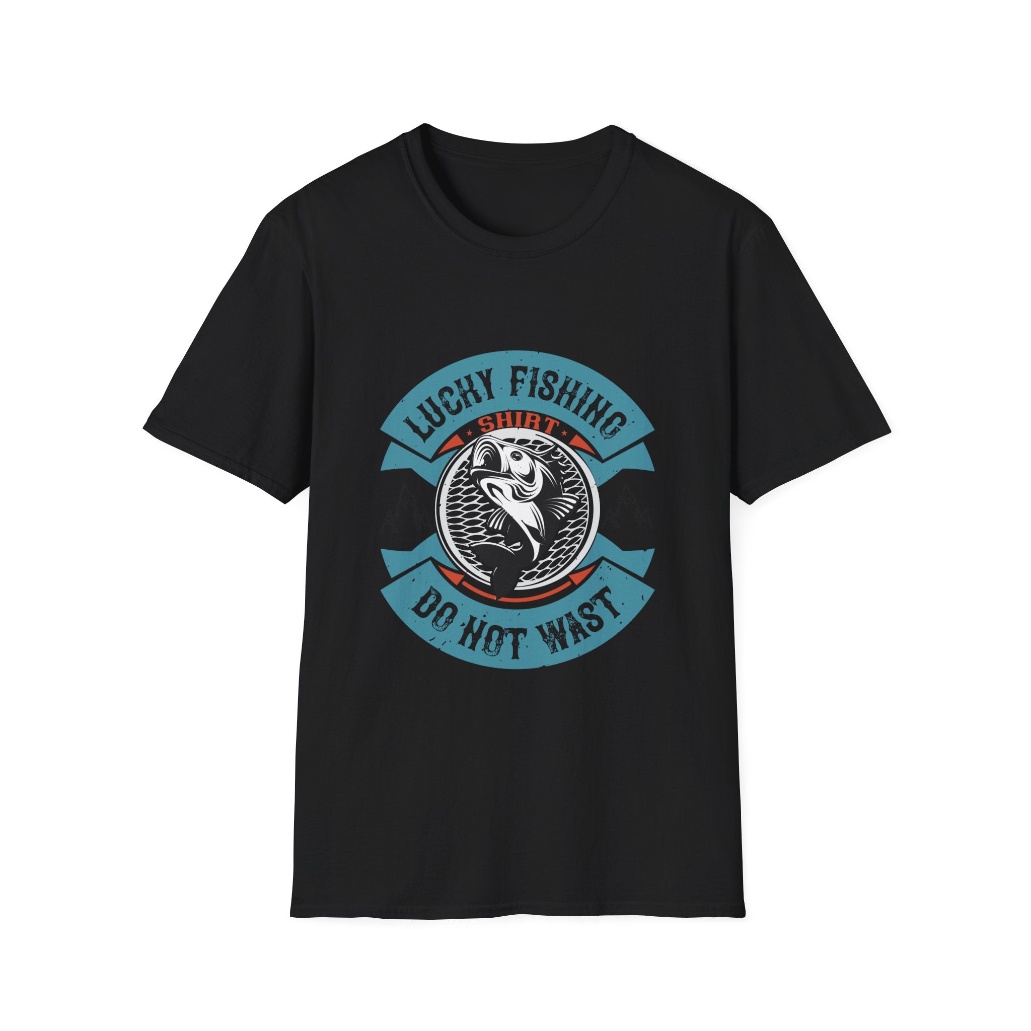 Lucky Fishing Graphic Tee, Unisex Fishing T-Shirt