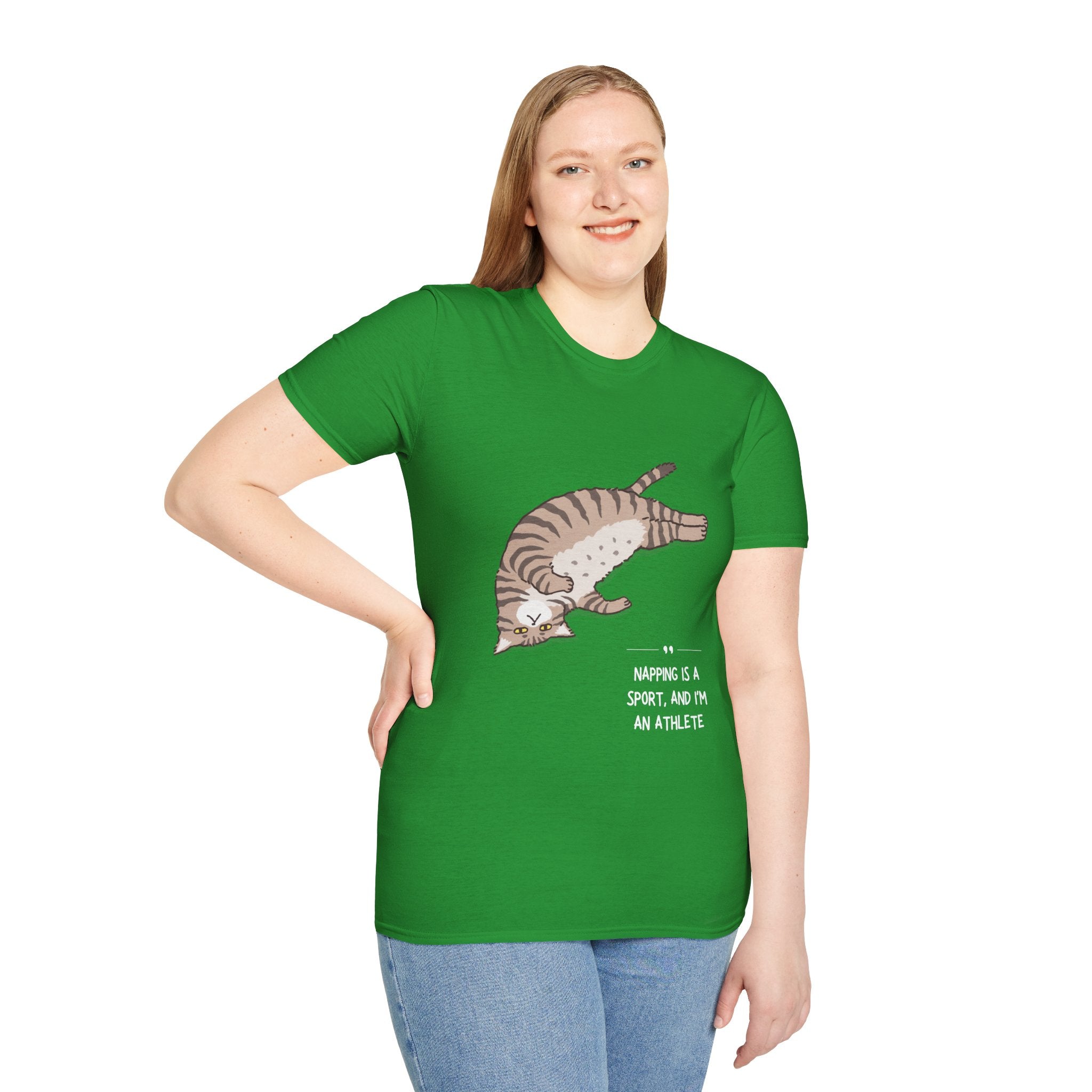 Cat Nap T-Shirt, Funny Cat Lover Gift, Unisex Tee