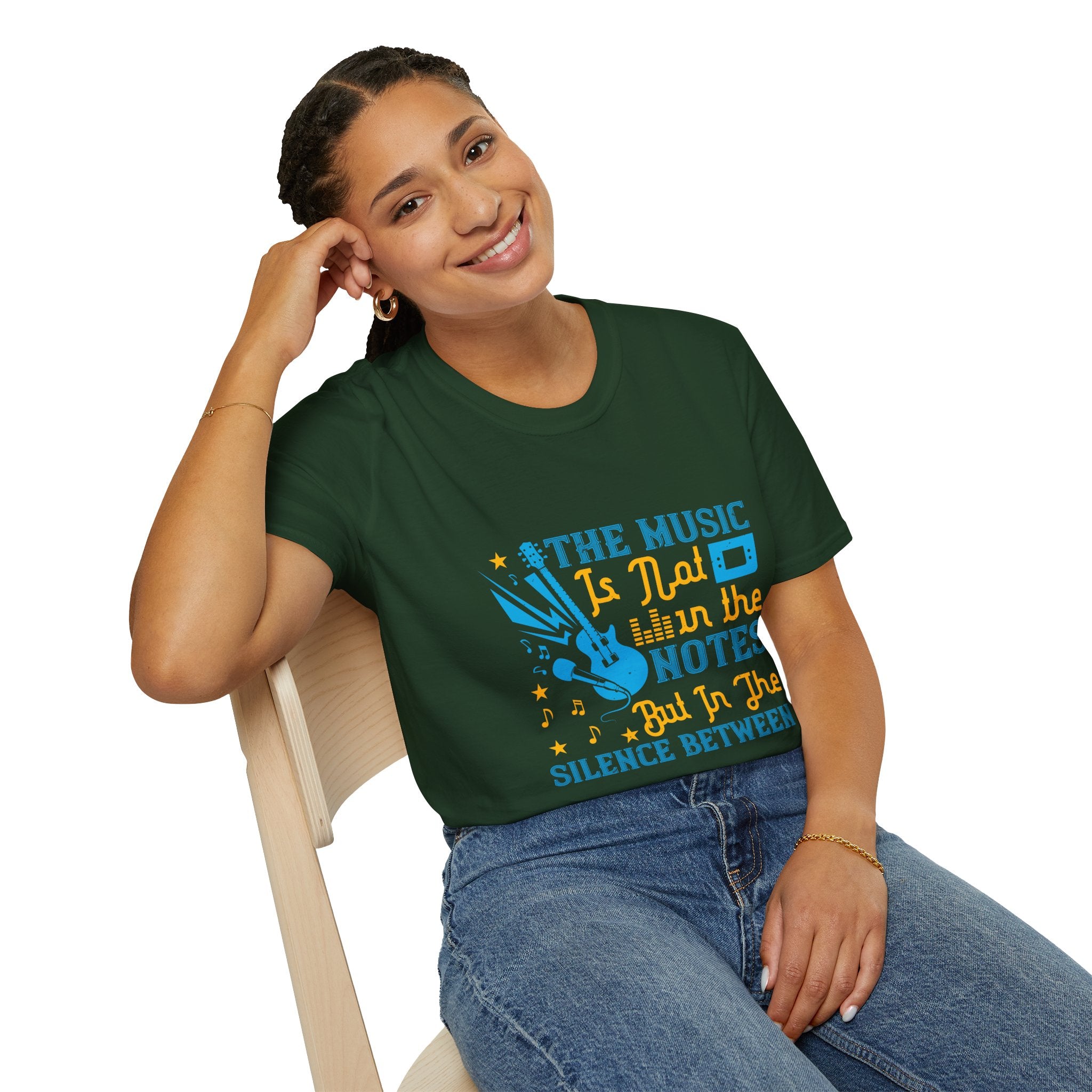 Musical Quotes T-Shirt, Relaxed Vibe Music Lover Tee