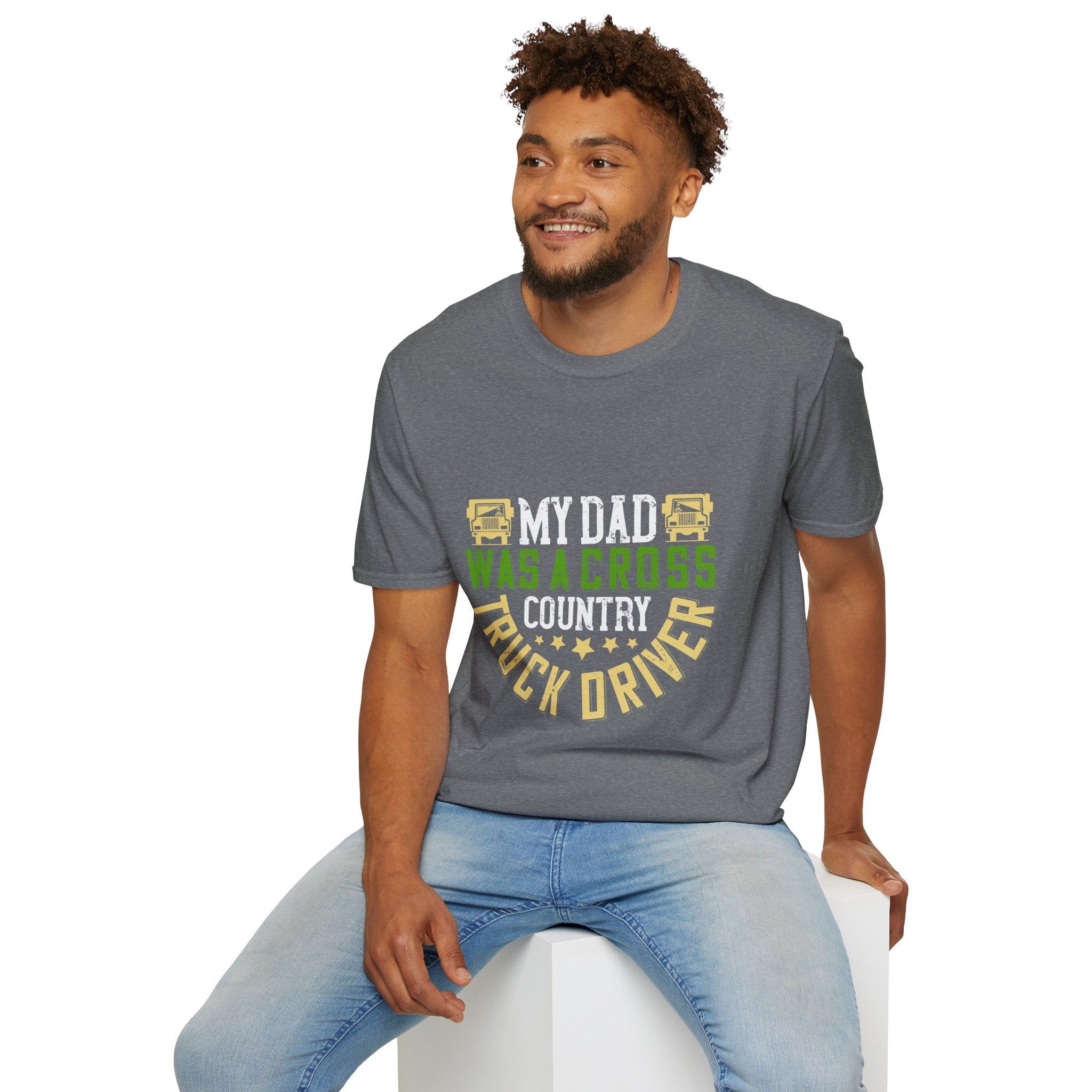 Proud Truck Driver T-Shirt, Father's Day Gift, Dad Appreciation, Cross Country Driving, Unisex Softstyle Tee