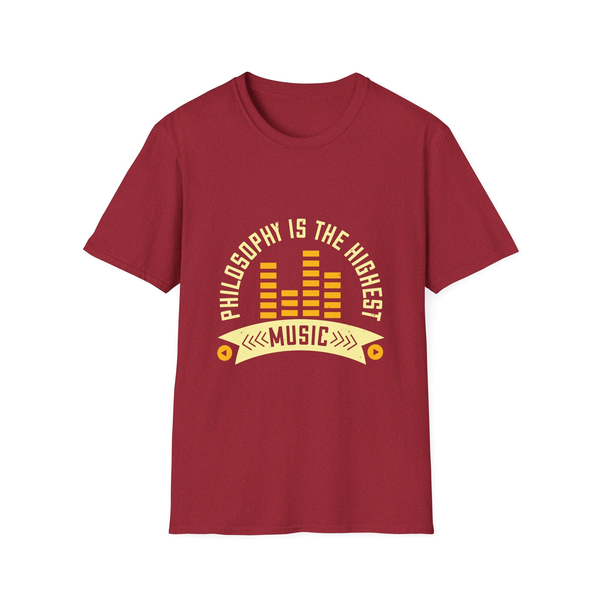 Musical Philosophy T-Shirt - Unisex Softstyle Tee, Gift for Music Lovers