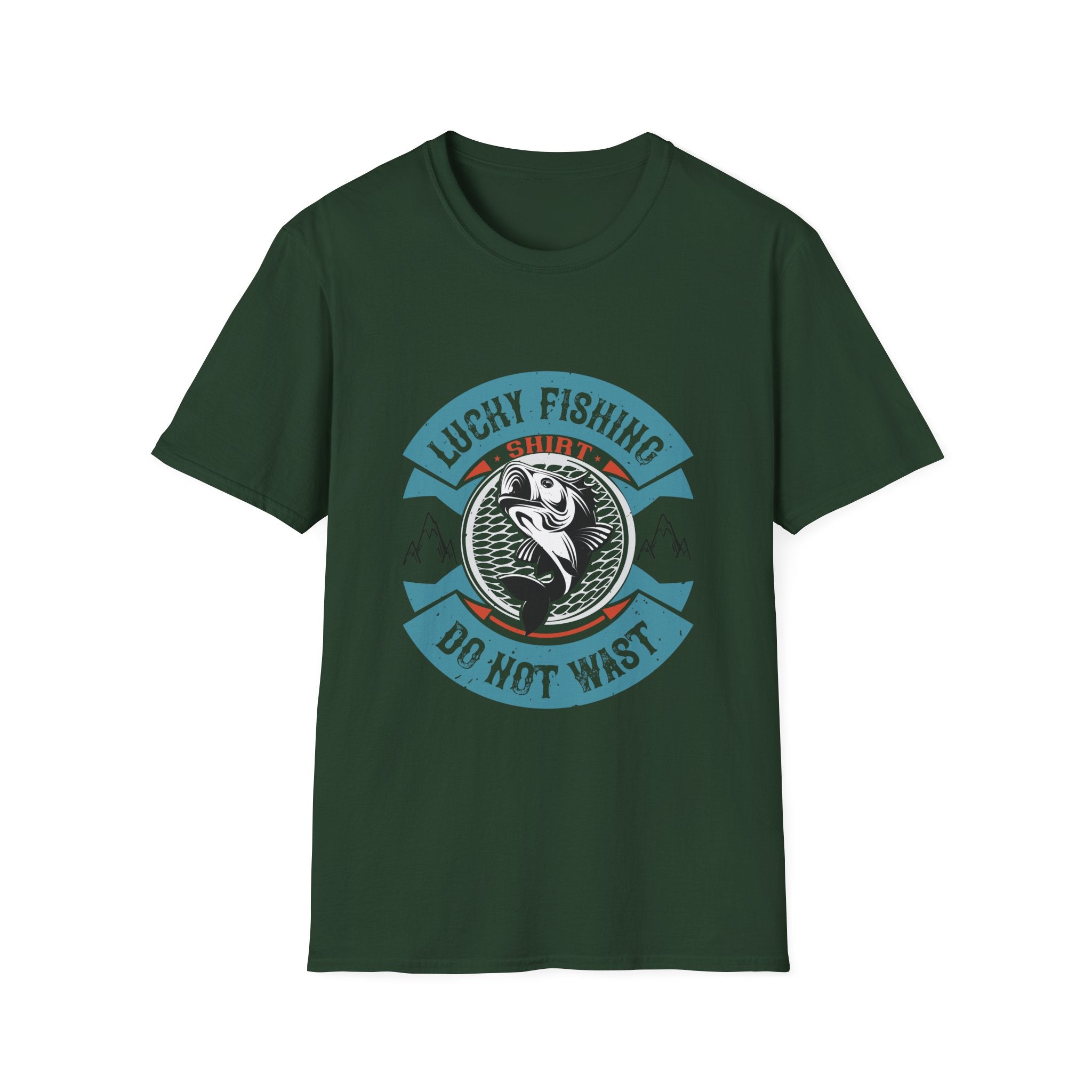 Lucky Fishing Graphic Tee, Unisex Fishing T-Shirt