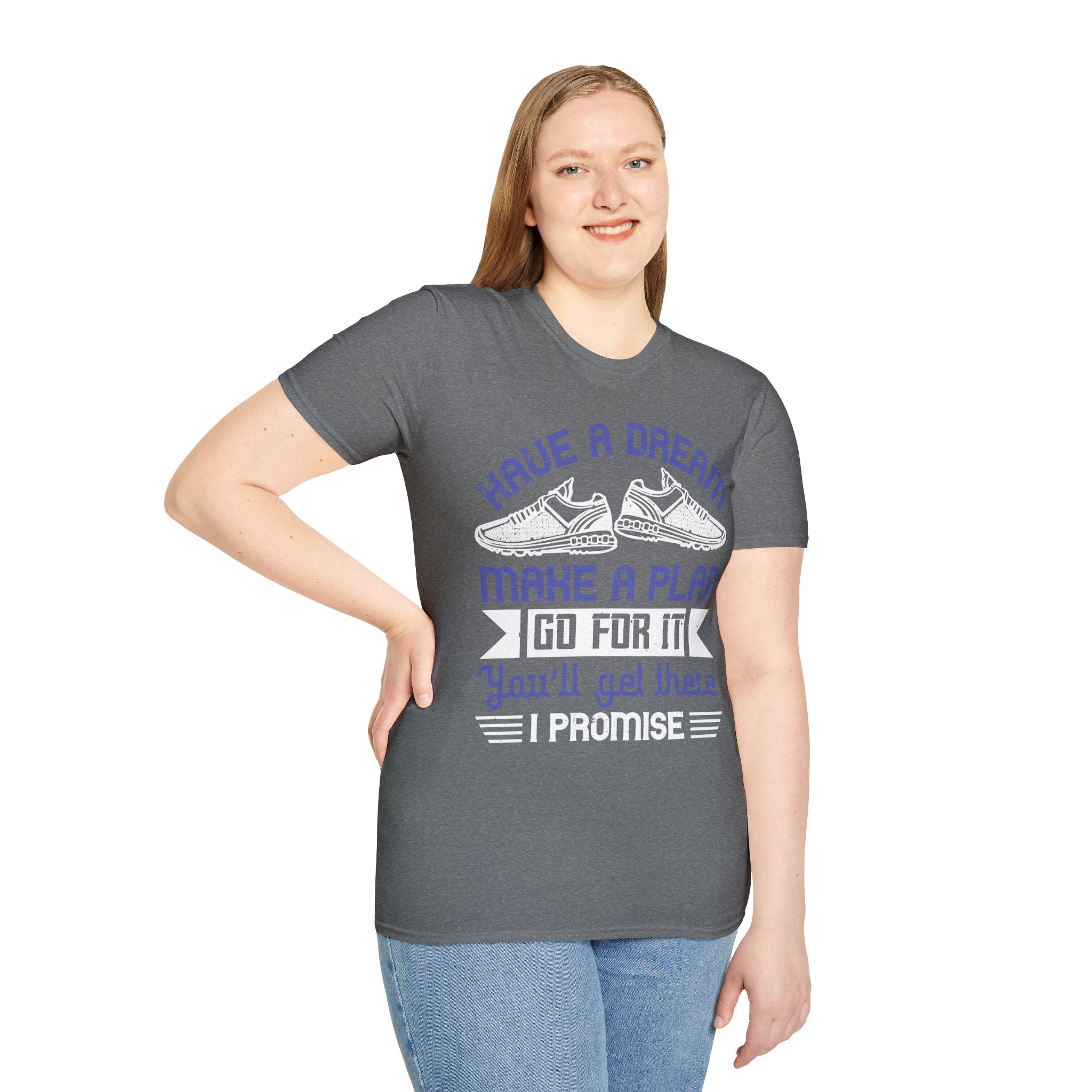 Inspirational Graphic T-Shirt with Motivational Quote, Dream Big
