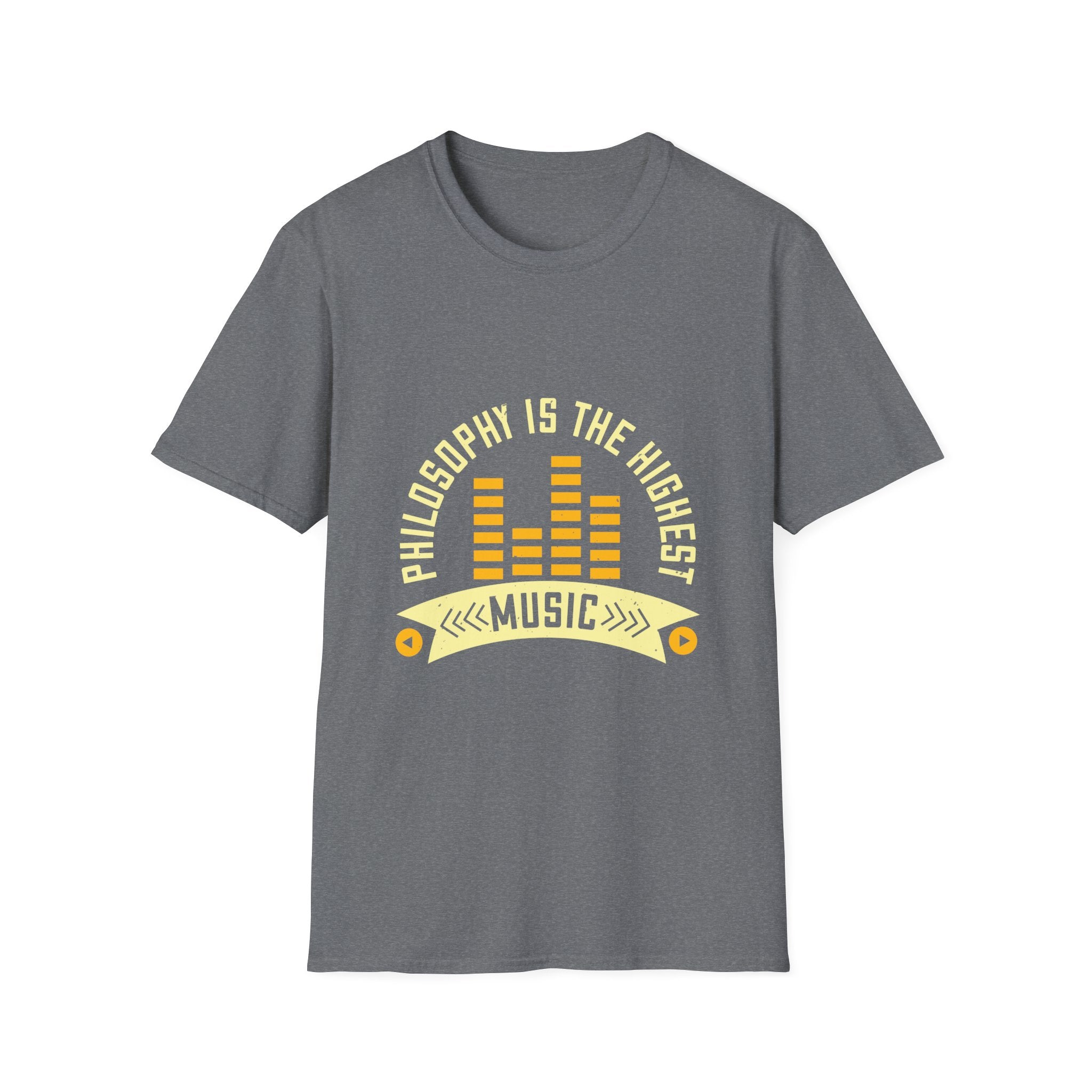Musical Philosophy T-Shirt - Unisex Softstyle Tee, Gift for Music Lovers