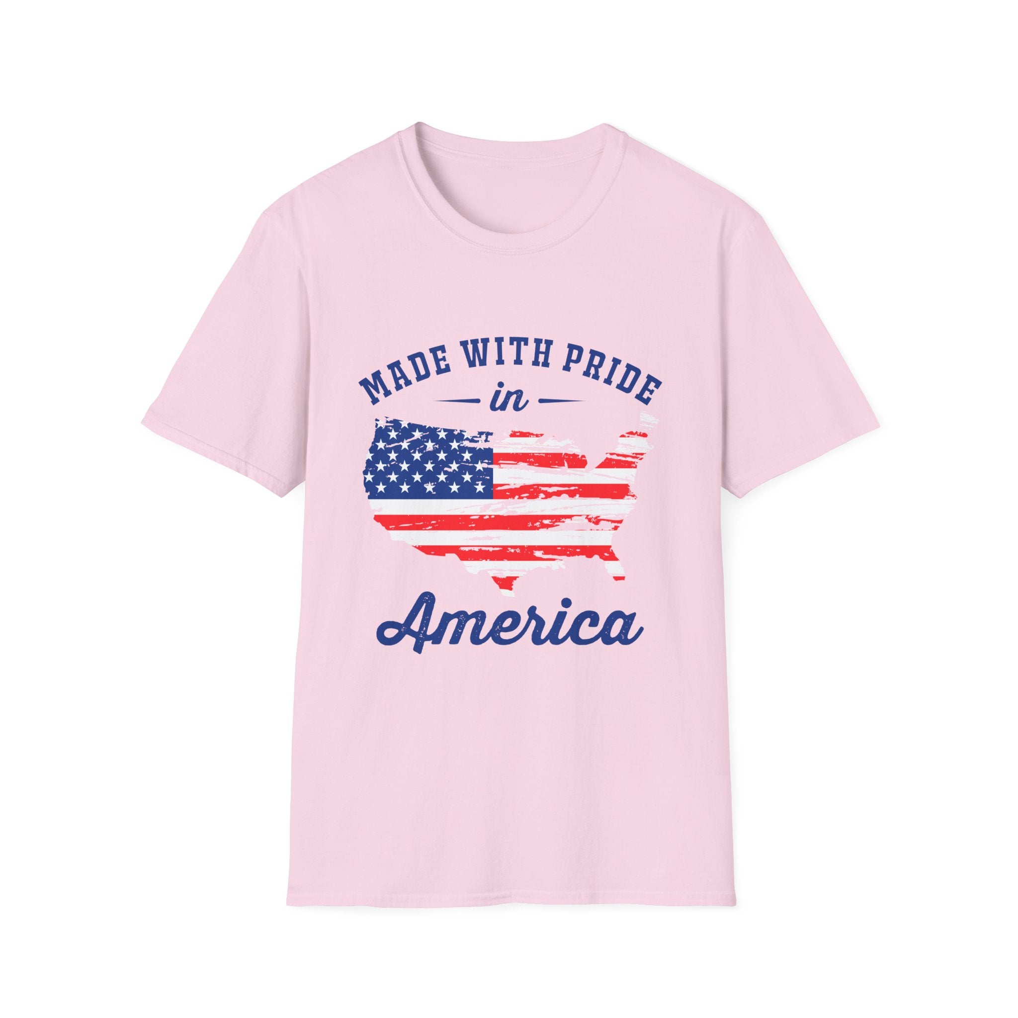 Pride USA Unisex T-Shirt, American Flag Graphic Tee, Independence Day Shirt, Gift for Patriots, Casual Everyday Wear