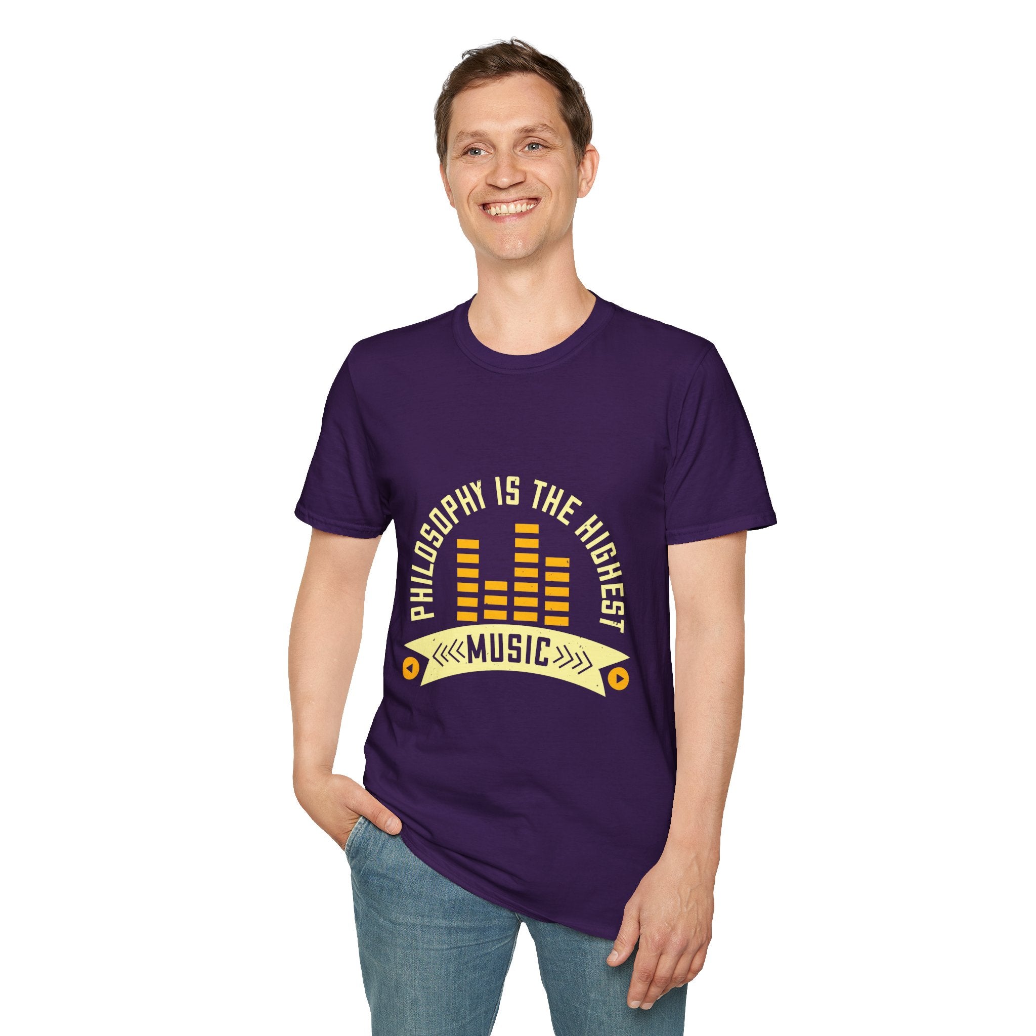Musical Philosophy T-Shirt - Unisex Softstyle Tee, Gift for Music Lovers