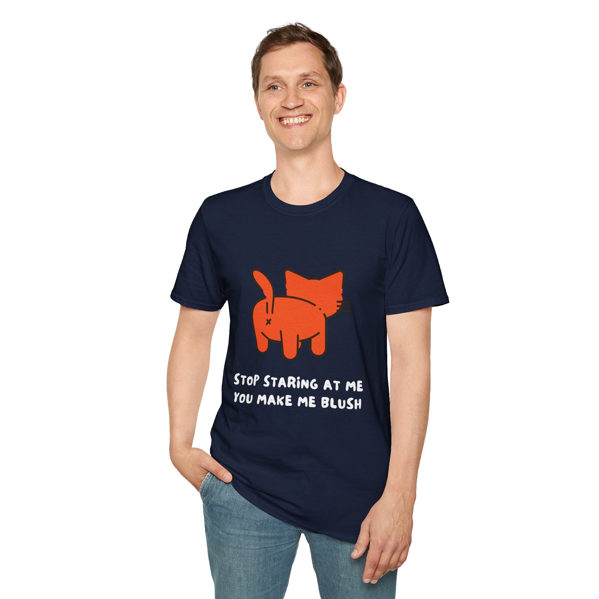 Adorable Cat Graphic Tee, Funny Cat Shirt, Gift for Cat Lovers