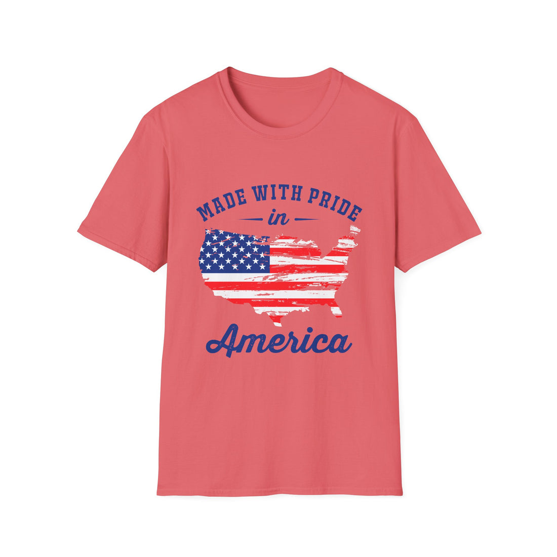 Pride USA Unisex T-Shirt, American Flag Graphic Tee, Independence Day Shirt, Gift for Patriots, Casual Everyday Wear