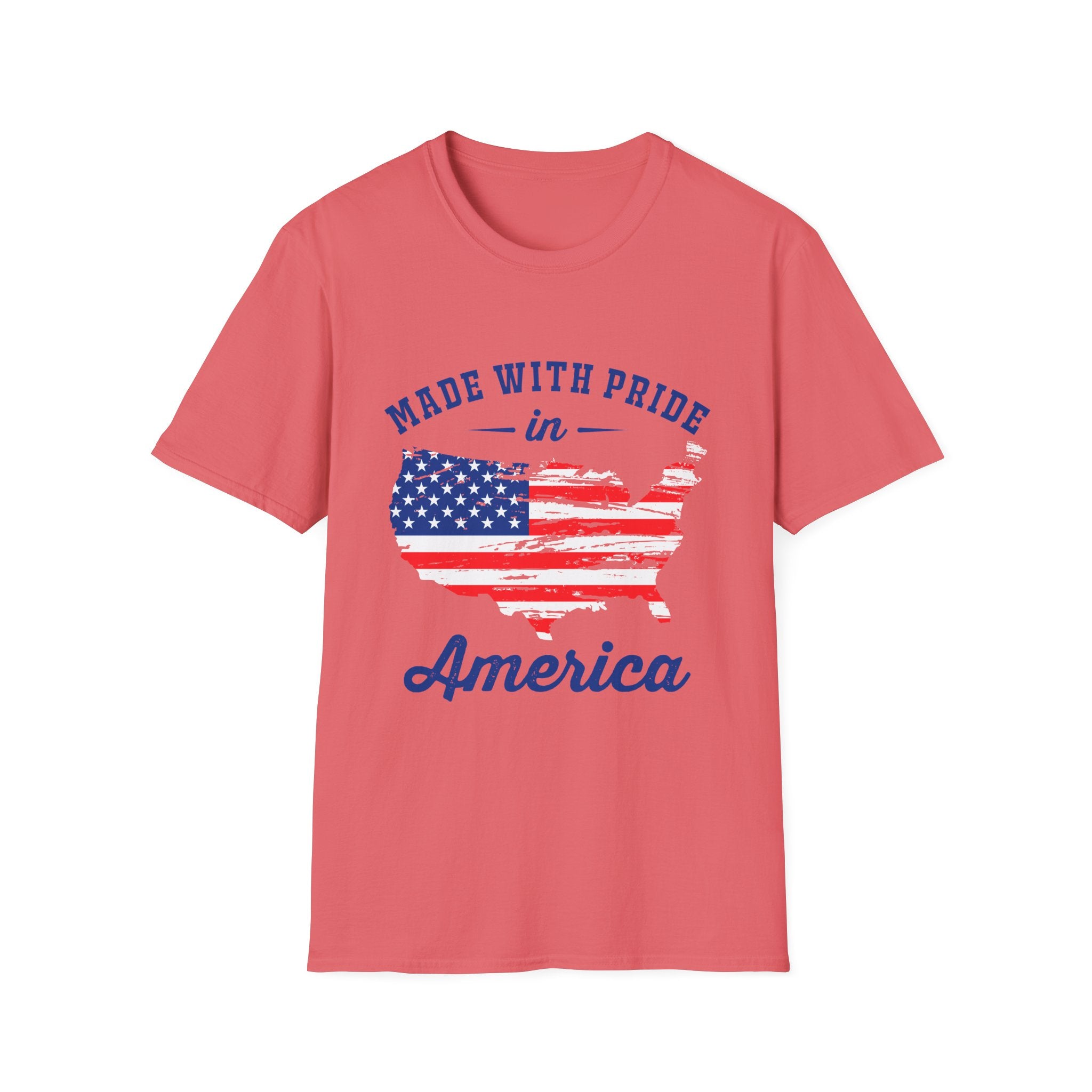 Pride USA Unisex T-Shirt, American Flag Graphic Tee, Independence Day Shirt, Gift for Patriots, Casual Everyday Wear