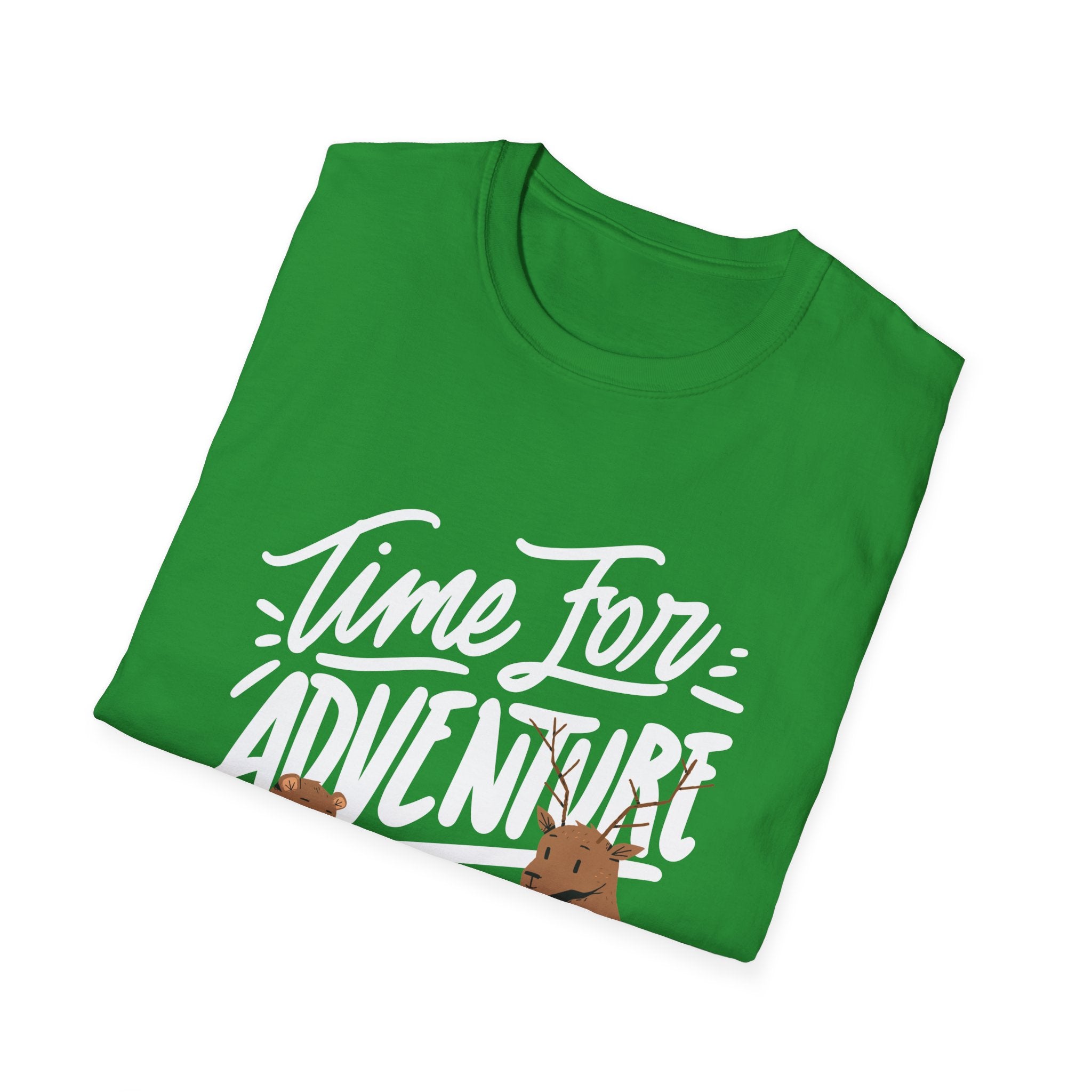 Adventure Bears Unisex Softstyle T-Shirt, Camping Shirt