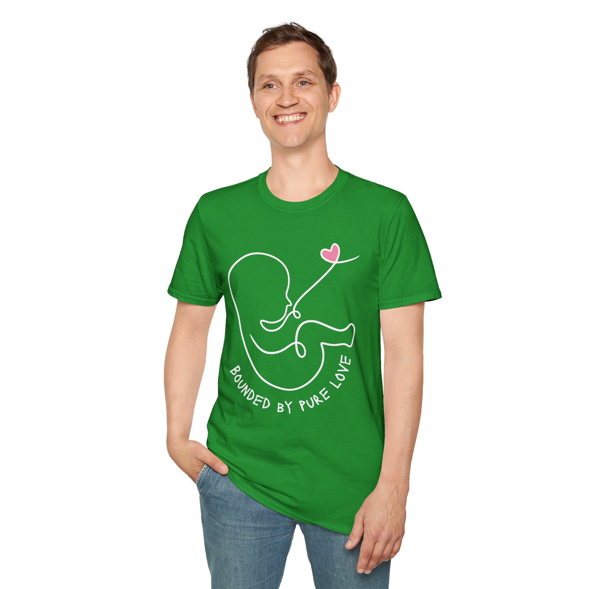 Bounded by Pure Love Unisex T-Shirt, Cute Tee, Expecting