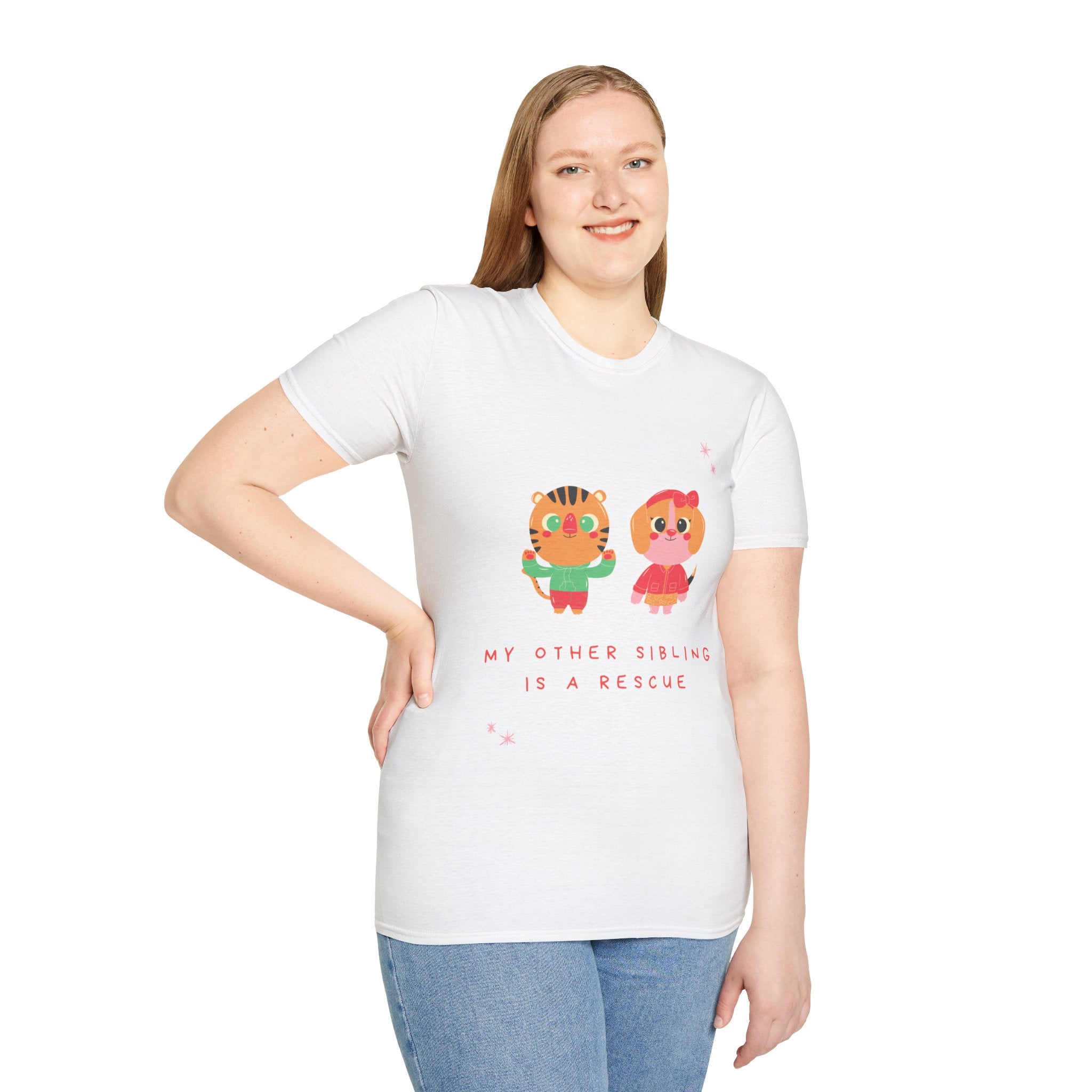 Cute Sibling Rescue T-Shirt, Animal Lovers Gift, Adoption Awareness Tee