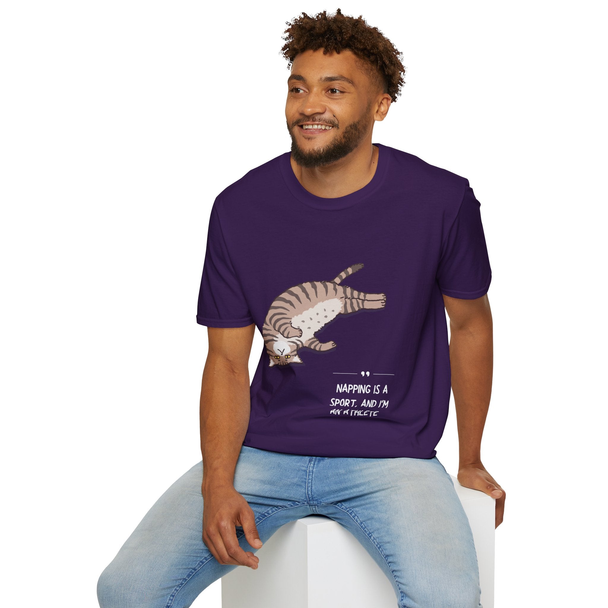Cat Nap T-Shirt, Funny Cat Lover Gift, Unisex Tee