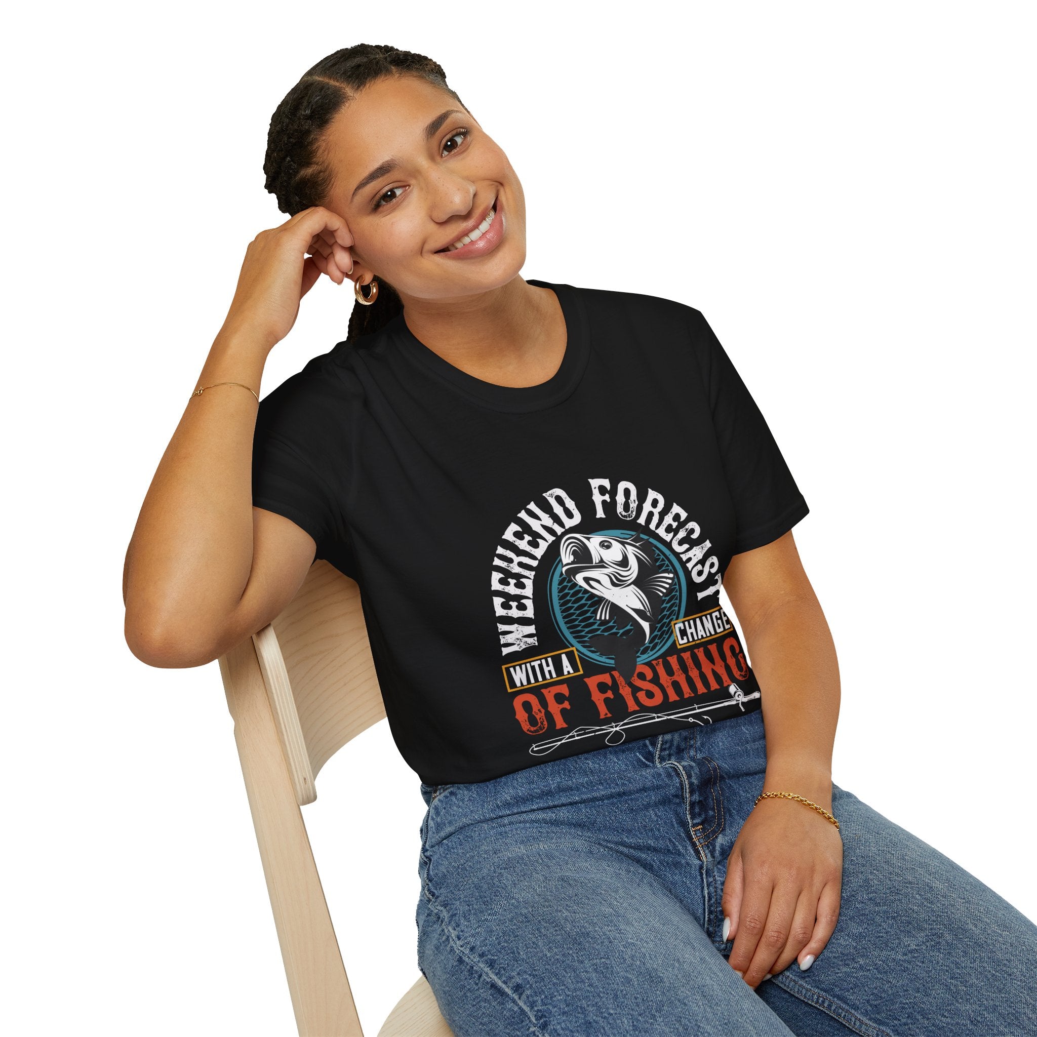 Weekend Fishing Forecast Unisex T-Shirt, Fishing Shirt