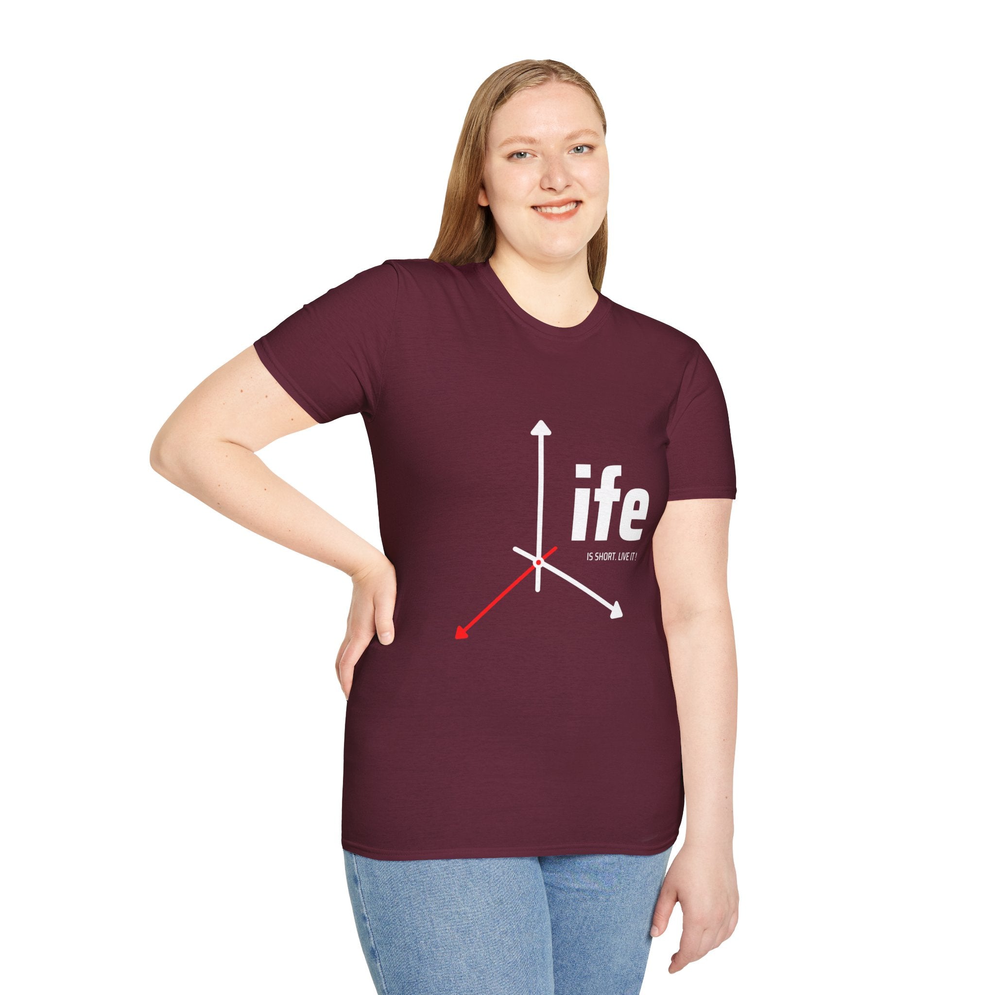 Life Direction Unisex T-Shirt, Motivational Tee, Casual Wear, Gift for Friends, Inspirational Life quote, Everyday Style
