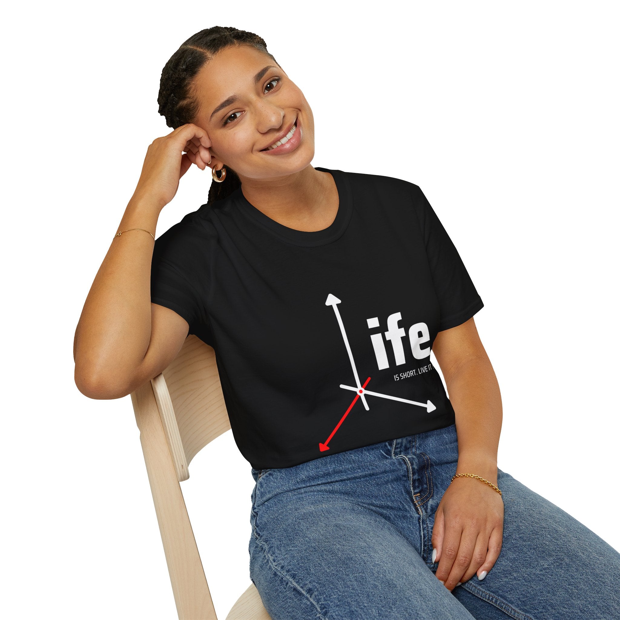 Life Direction Unisex T-Shirt, Motivational Tee, Casual Wear, Gift for Friends, Inspirational Life quote, Everyday Style