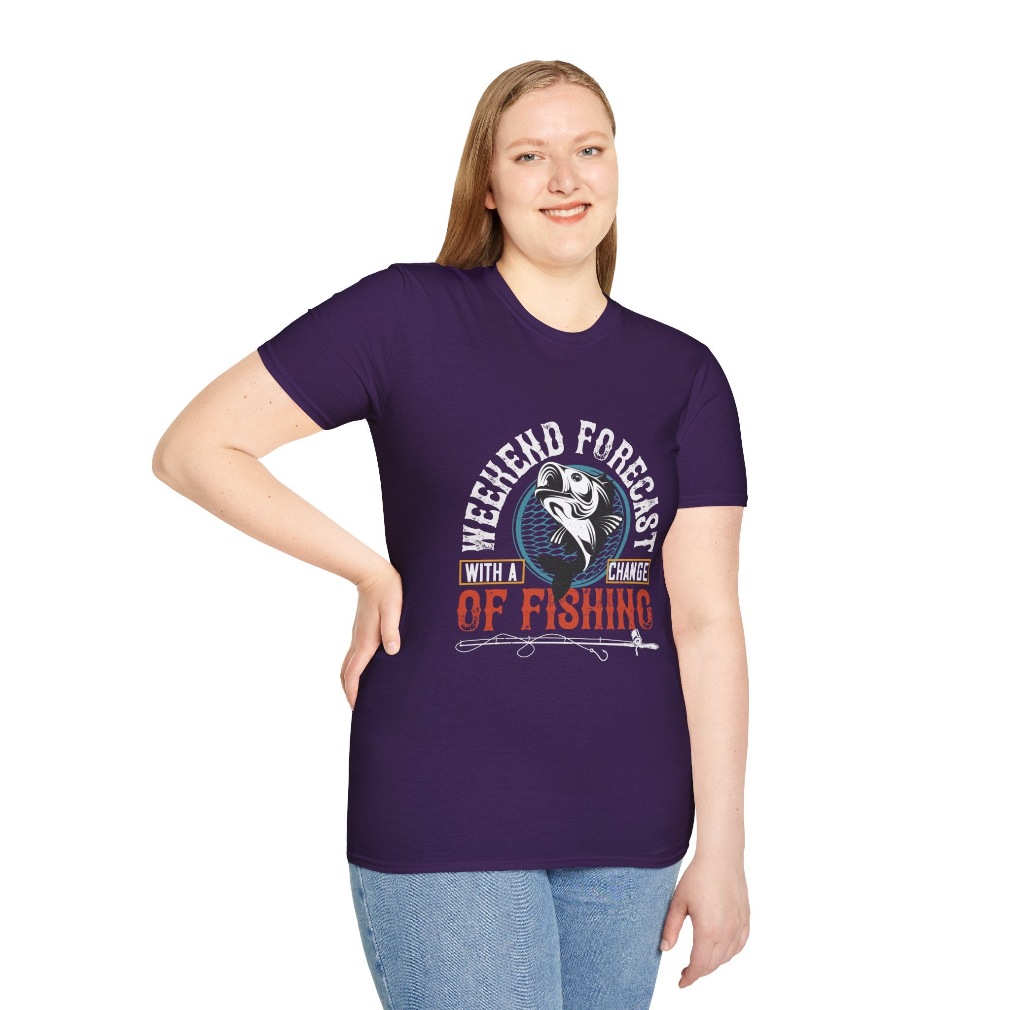 Weekend Fishing Forecast Unisex T-Shirt, Fishing Shirt