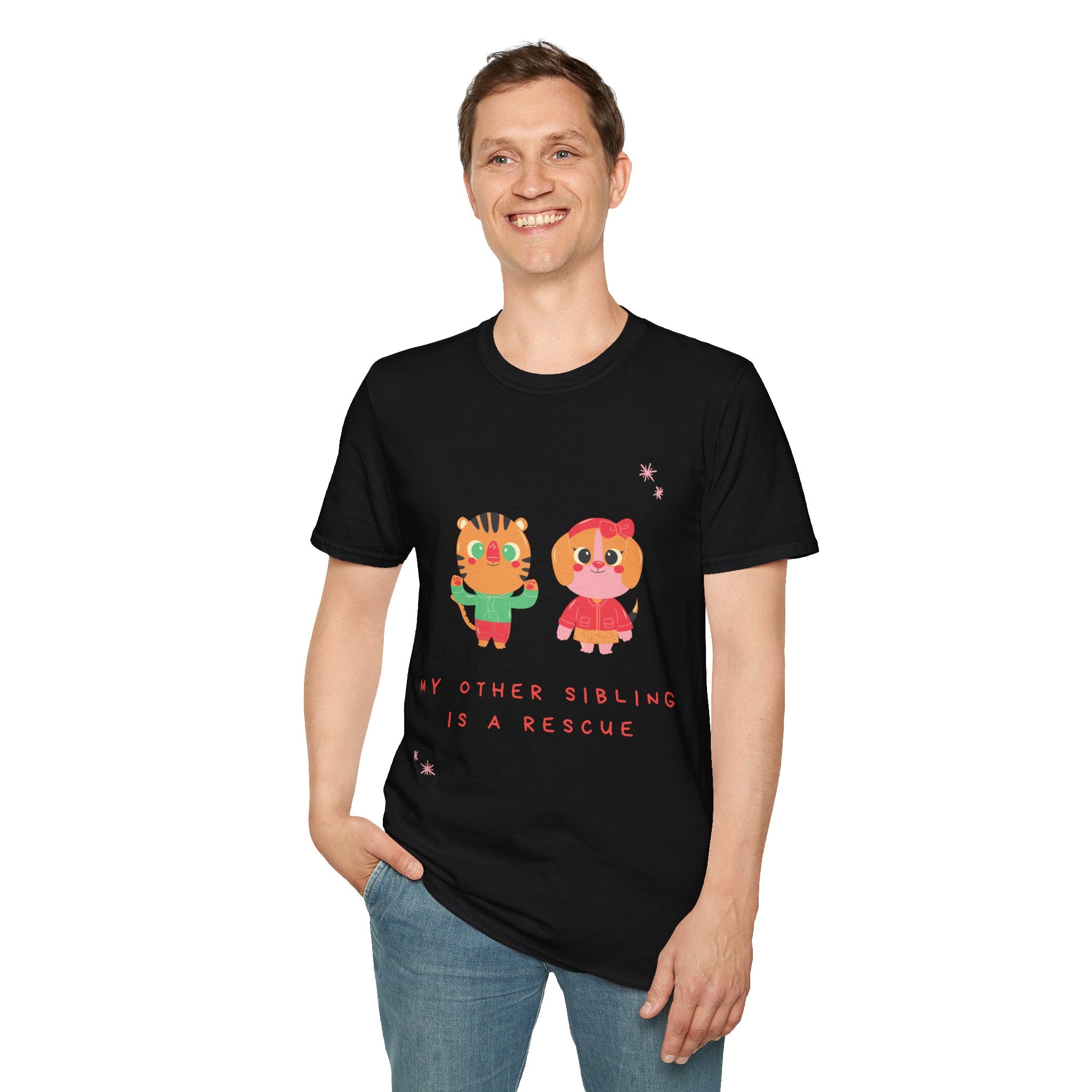 Cute Sibling Rescue T-Shirt, Animal Lovers Gift, Adoption Awareness Tee