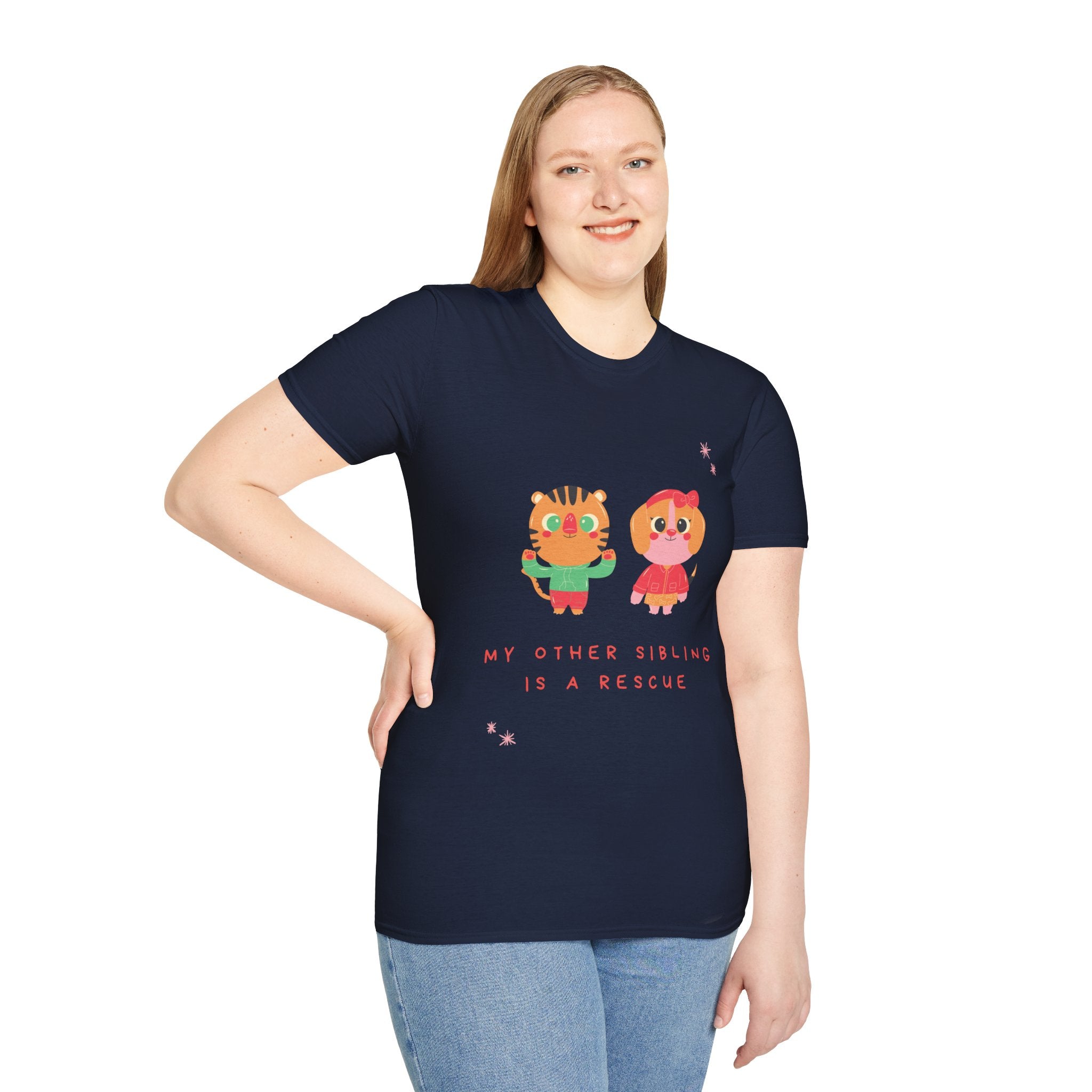 Cute Sibling Rescue T-Shirt, Animal Lovers Gift, Adoption Awareness Tee