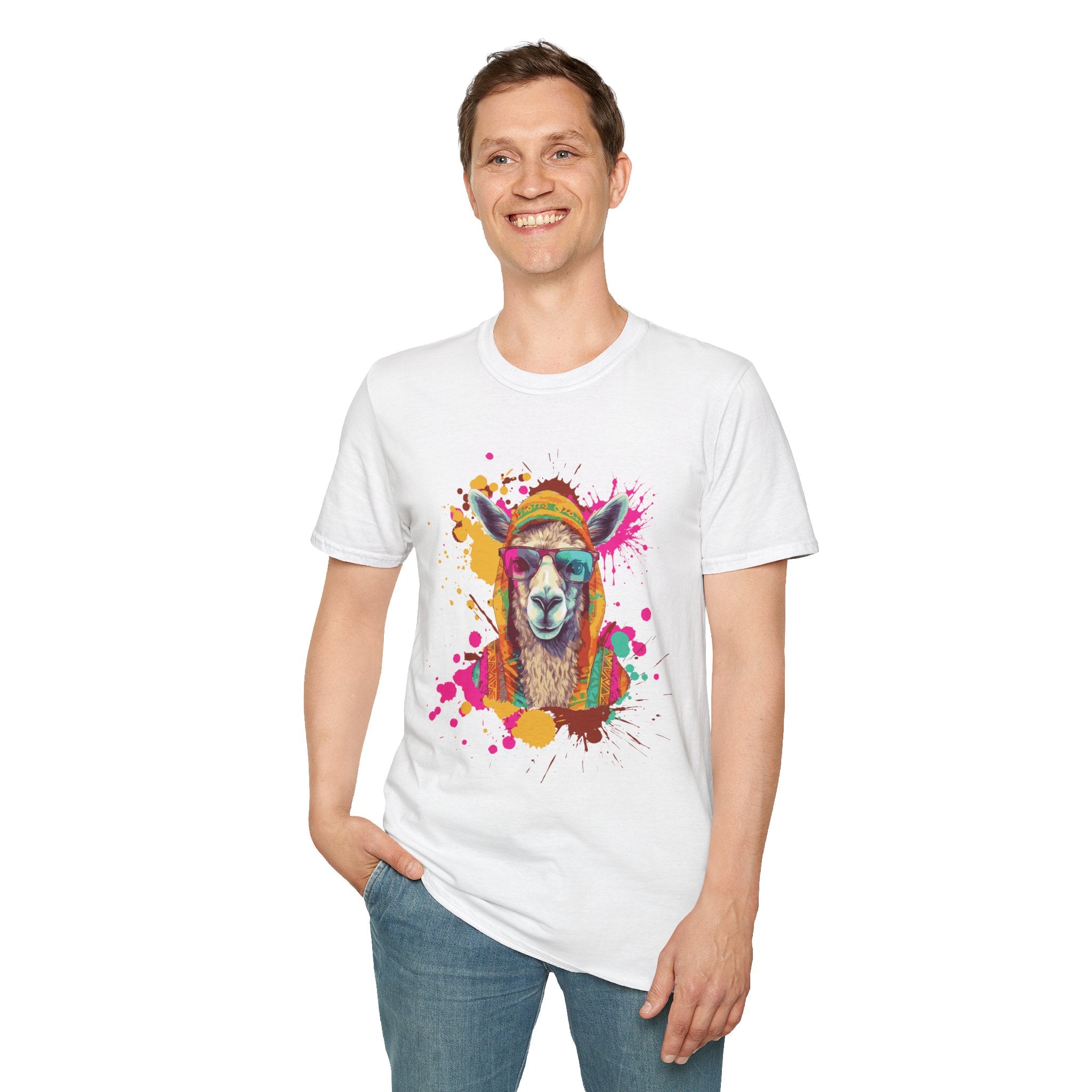 Colorful Llama T-Shirt - Fun Gift for Animal Lovers