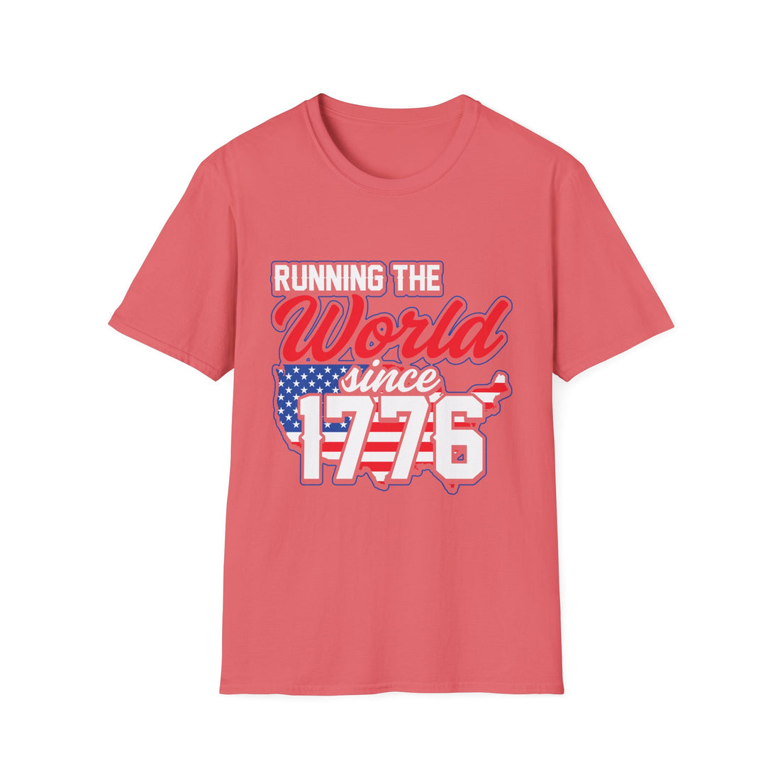Patriotic Running T-Shirt: Celebrate Freedom, 4th of July, Sports Events, Unisex Tee, Gift for Fitness Lovers, Casual Wear