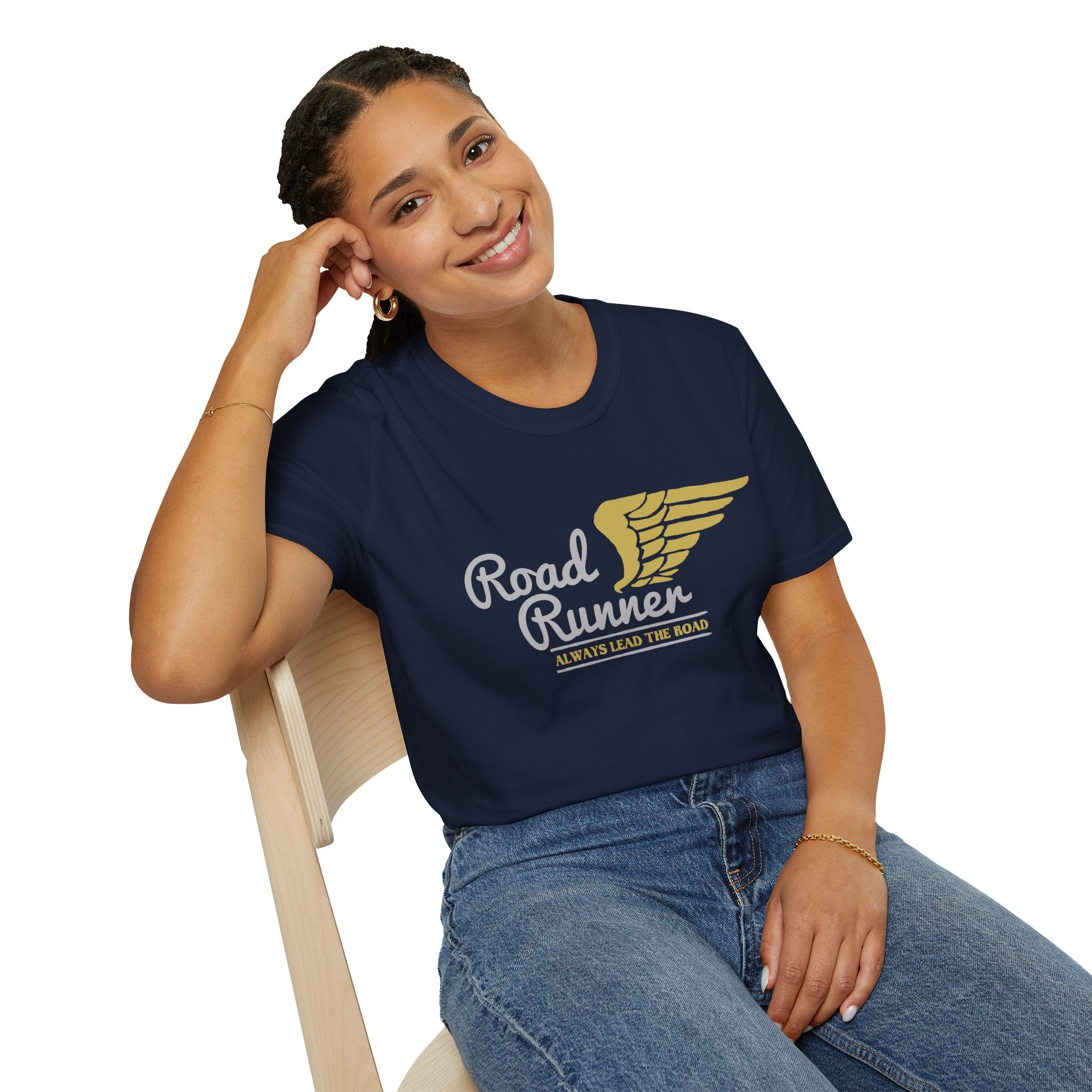 Road Runner Unisex Softstyle T-Shirt | Perfect Gift for Runners, Sports Lovers, Fitness Enthusiasts, Casual Wear, Marathon Events